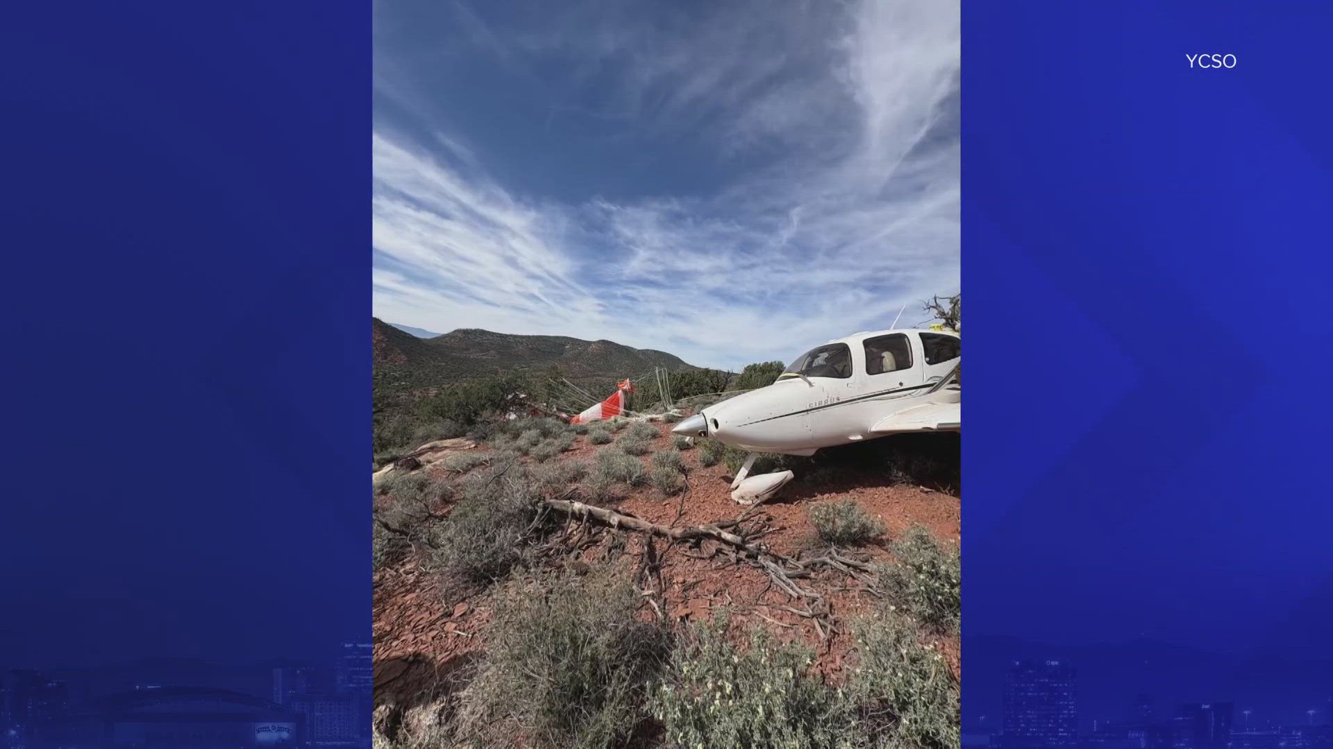 The sheriff's office responded to reports of a plane crash at Cathedral Rock near Sedona.