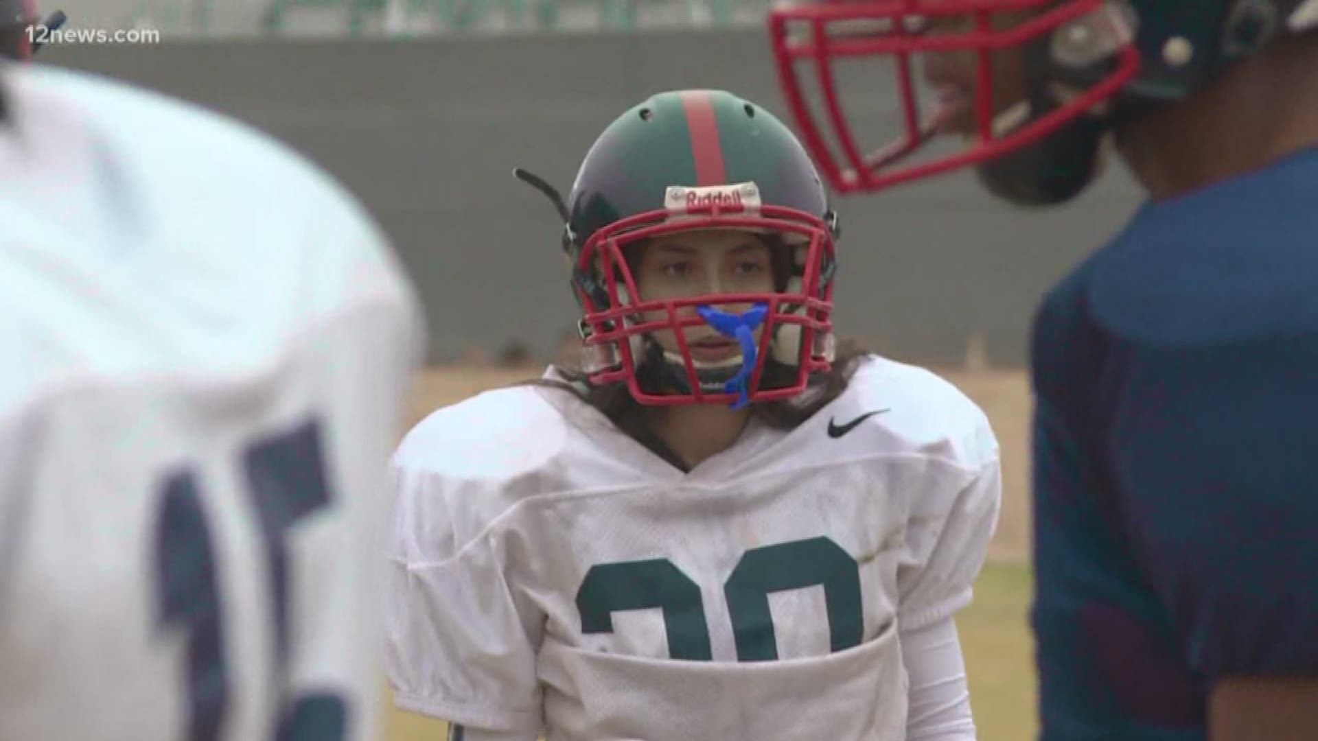 Julissa Inzalaco is a cornerback and wide receiver, seeking her dreams on the field and out of the box for women.