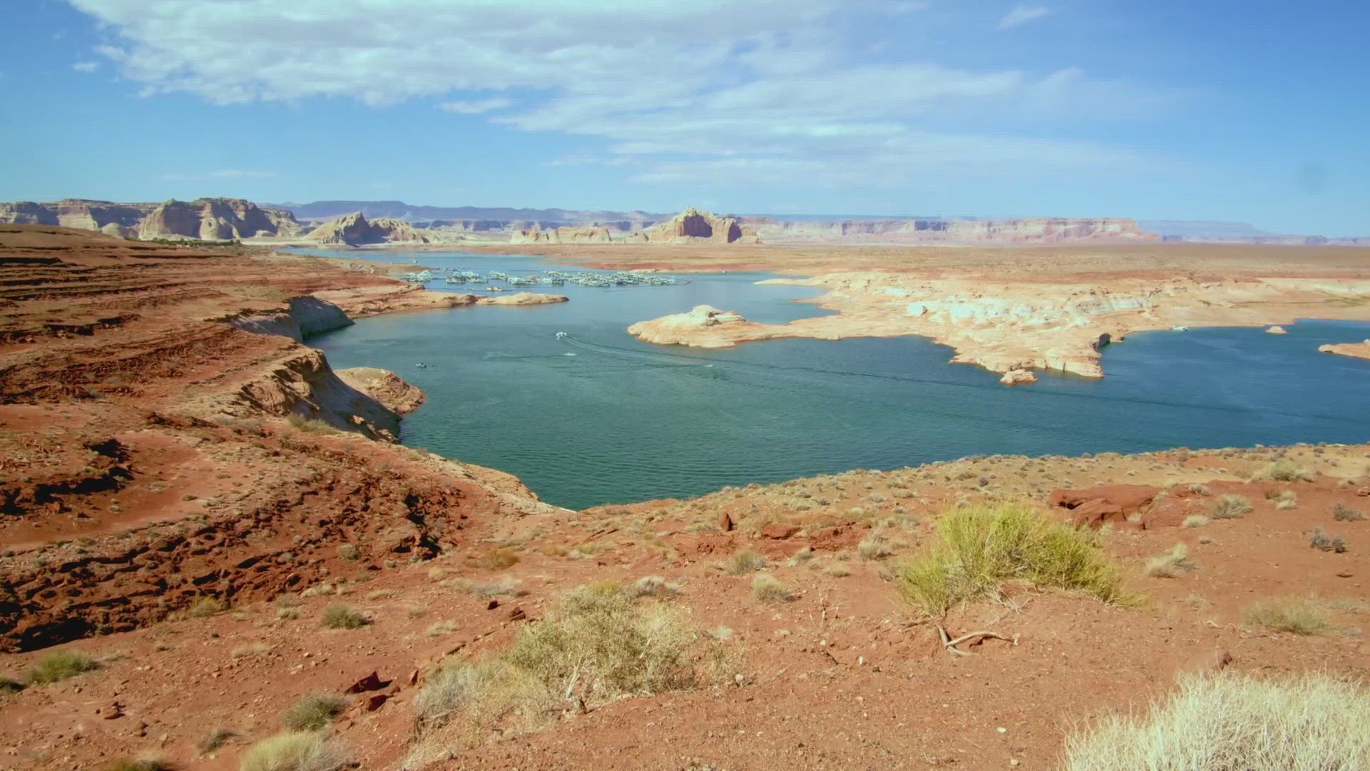 A Colorado man is attempting to become the first person to swim the length of Lake Powell. Shane Schieffer set out on the water at 8:38 a.m. Tuesday morning, accor
