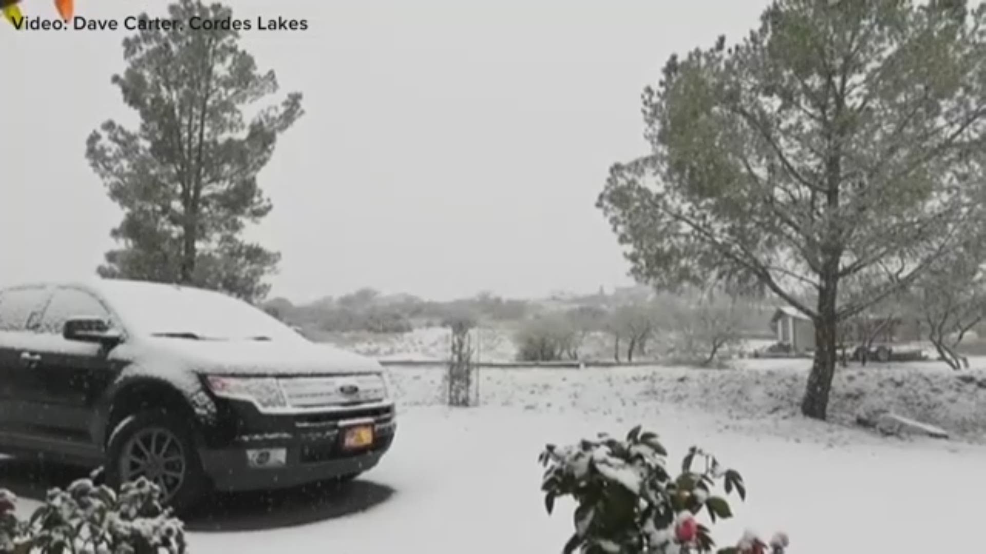 Here are some videos from 12 News Weather Watchers of snowfall in various parts of the Arizona High Country on Dec. 31, 2018.
