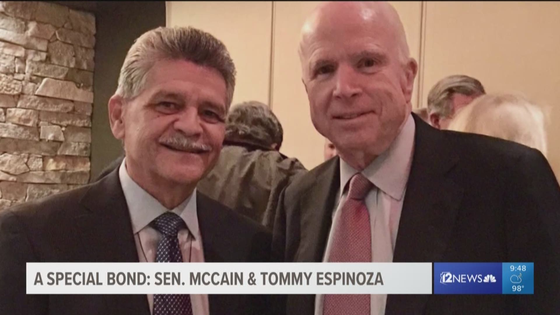 Sen. McCain and Tommy Espinoza, long-time friends and compadres.