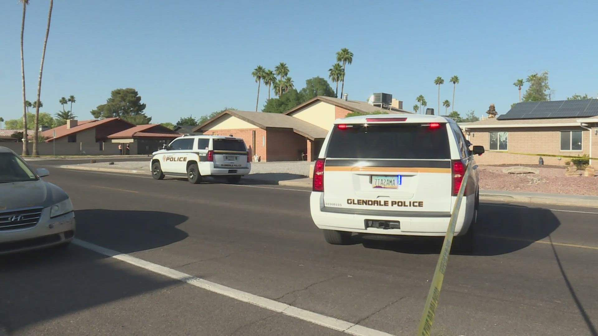 Glendale police said the incident happened Thursday afternoon at a home near 43rd and Northern avenues.