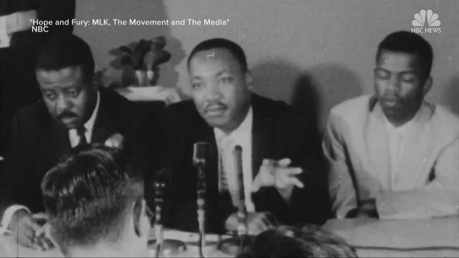 "Hope and Fury: MLK, The Movement and The Media", a two-hour documentary anchored by Lester Holt, airs Saturday ahead of the 50th anniversary of Dr. King's assassination.