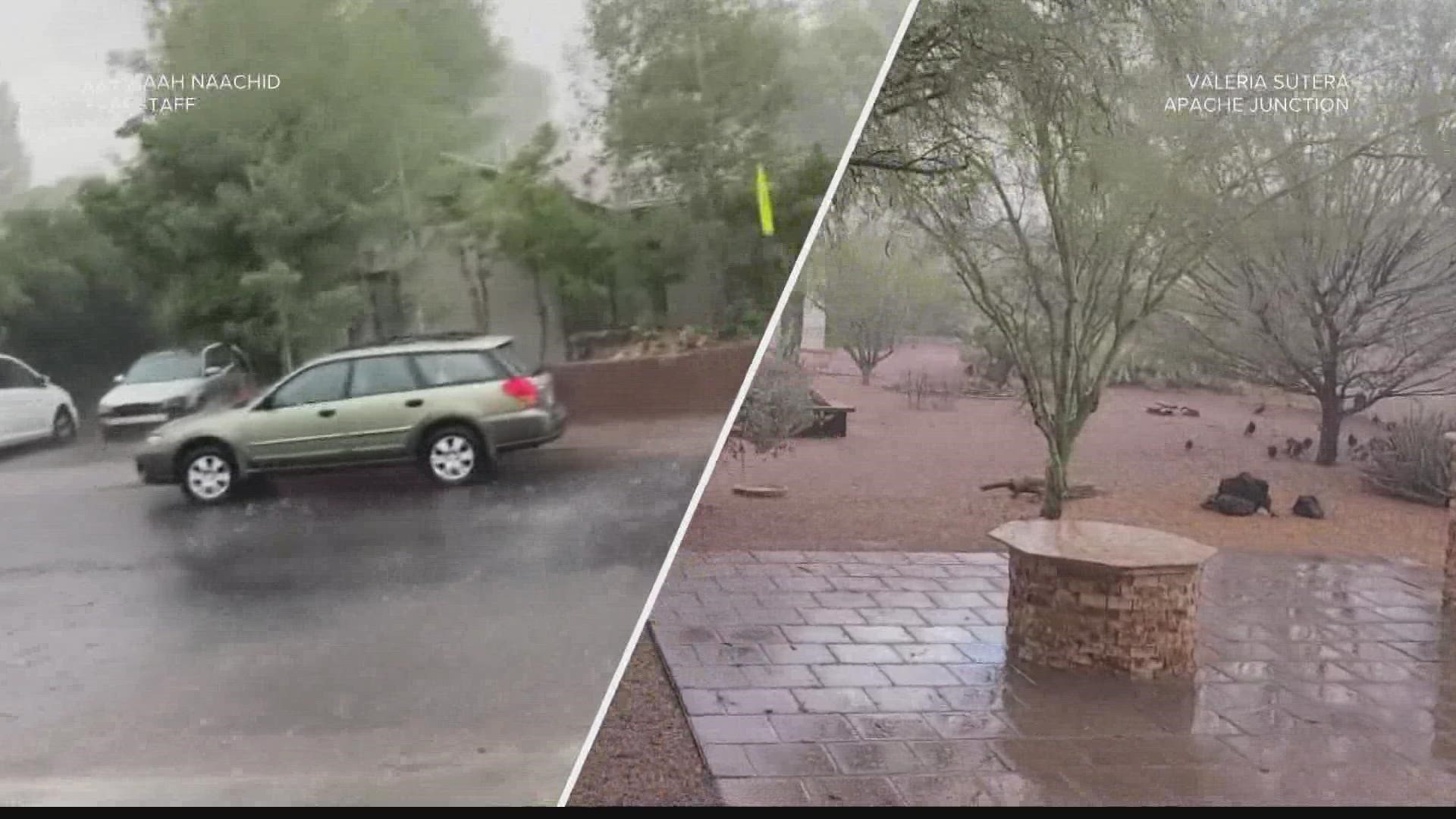 Arizona’s monsoon is well underway, and storms dropped rain across the Phoenix metro and flooding in Flagstaff.