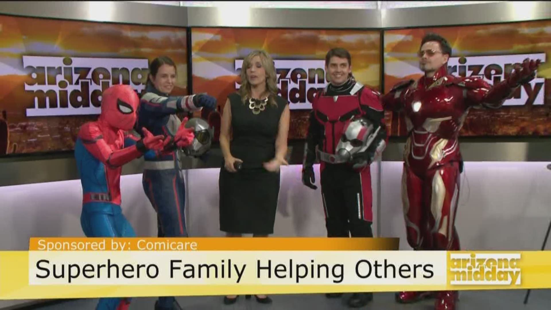 Community superheroes Andrew Gordan and Tony Contreras explain how they help kids through Comicare.