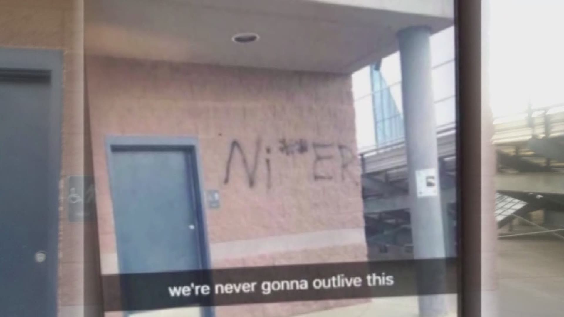 Desert Vista High School is again in the news for a racial slur, this time in the form of graffiti.