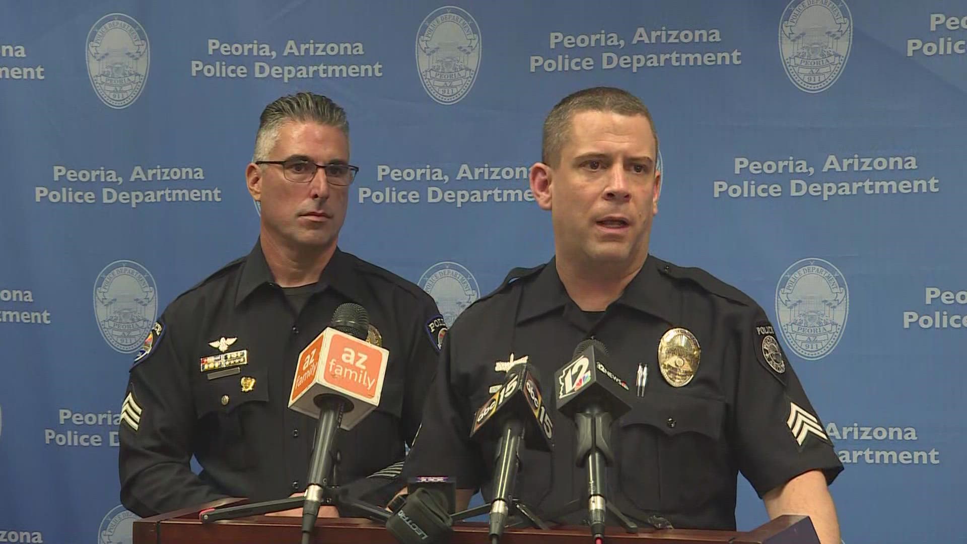 Police hold a press conference after nine people were injured in multiple shootings in the West Valley this afternoon.