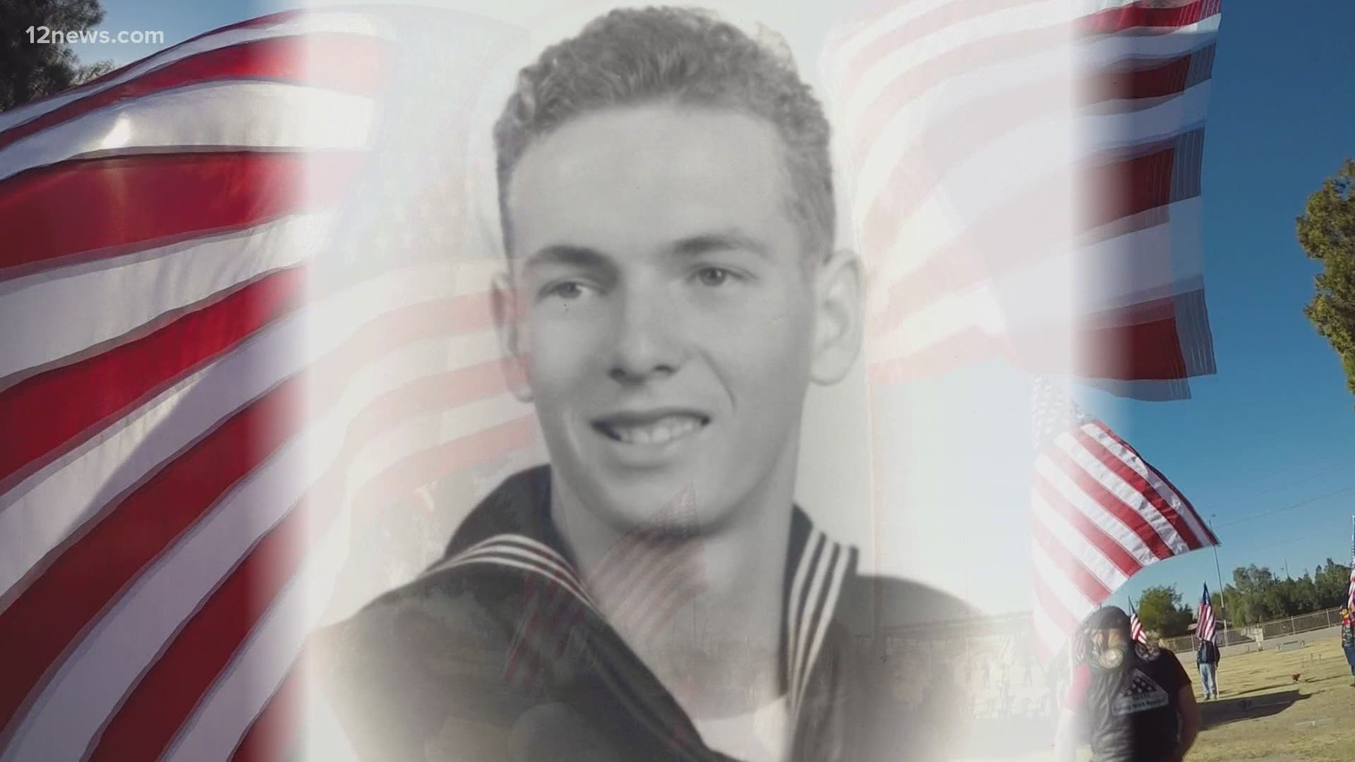 It took nearly 80 years for Navy Seaman 1st Class Carl Johnson to return home to Phoenix, but today was finally buried at home.