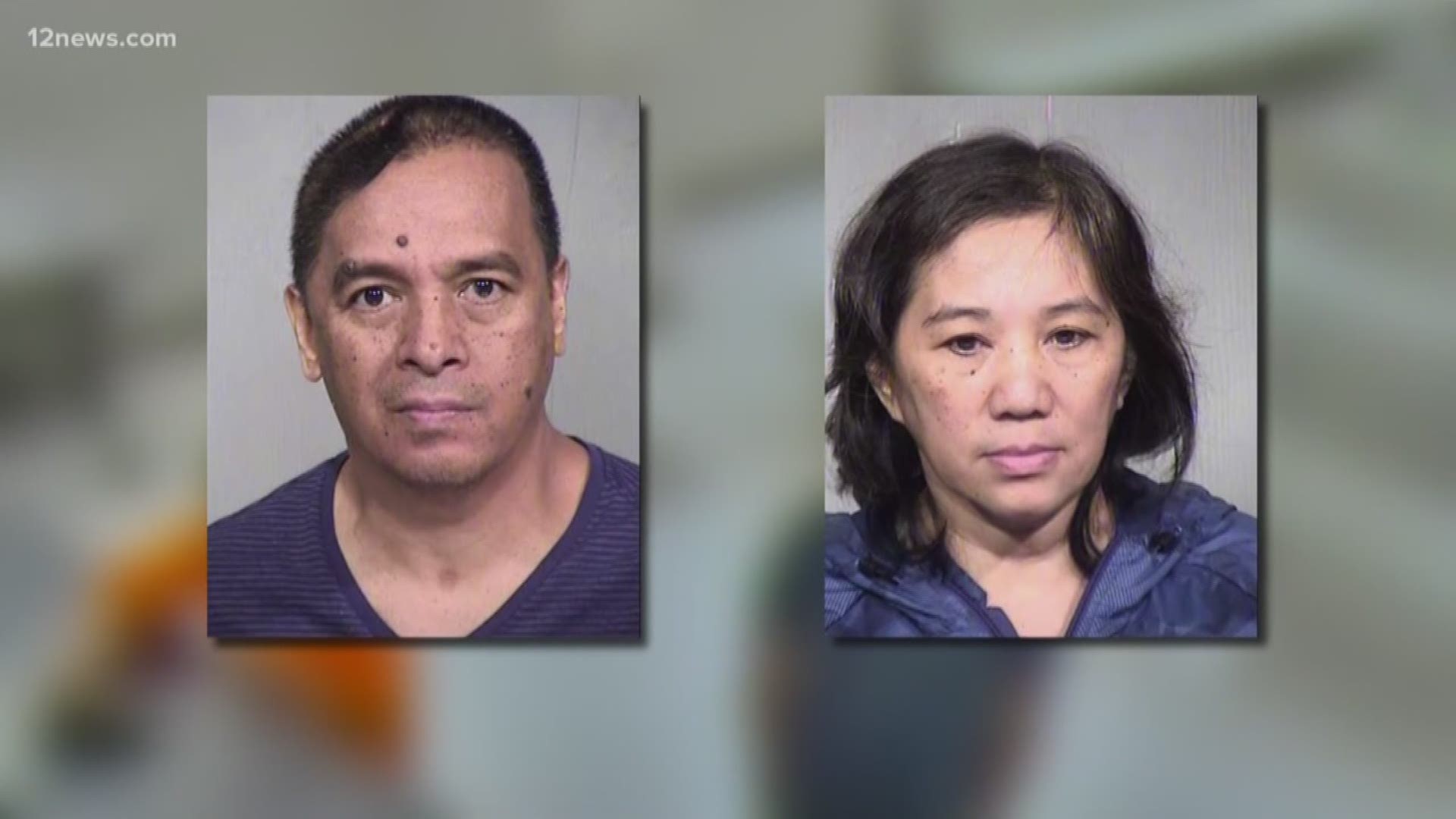 Joseph and Lolita Somera were indicted on one count each of vulnerable adult abuse. A 69-year-old patient in their care at a Chandler assisted-living facility died in August of 2018 from a combination of his health and heat-related issues. Police recorded his room was 100 degrees when they responded to the assisted-living facility.