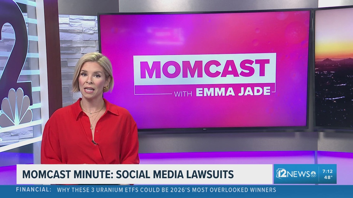 Social media lawsuits | MOMCAST with EMMA JADE | 12news.com