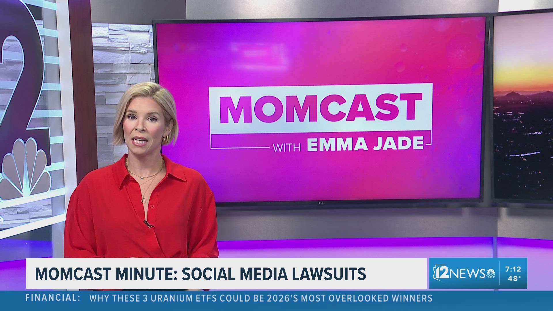 Social media lawsuits | MOMCAST with EMMA JADE | 12news.com