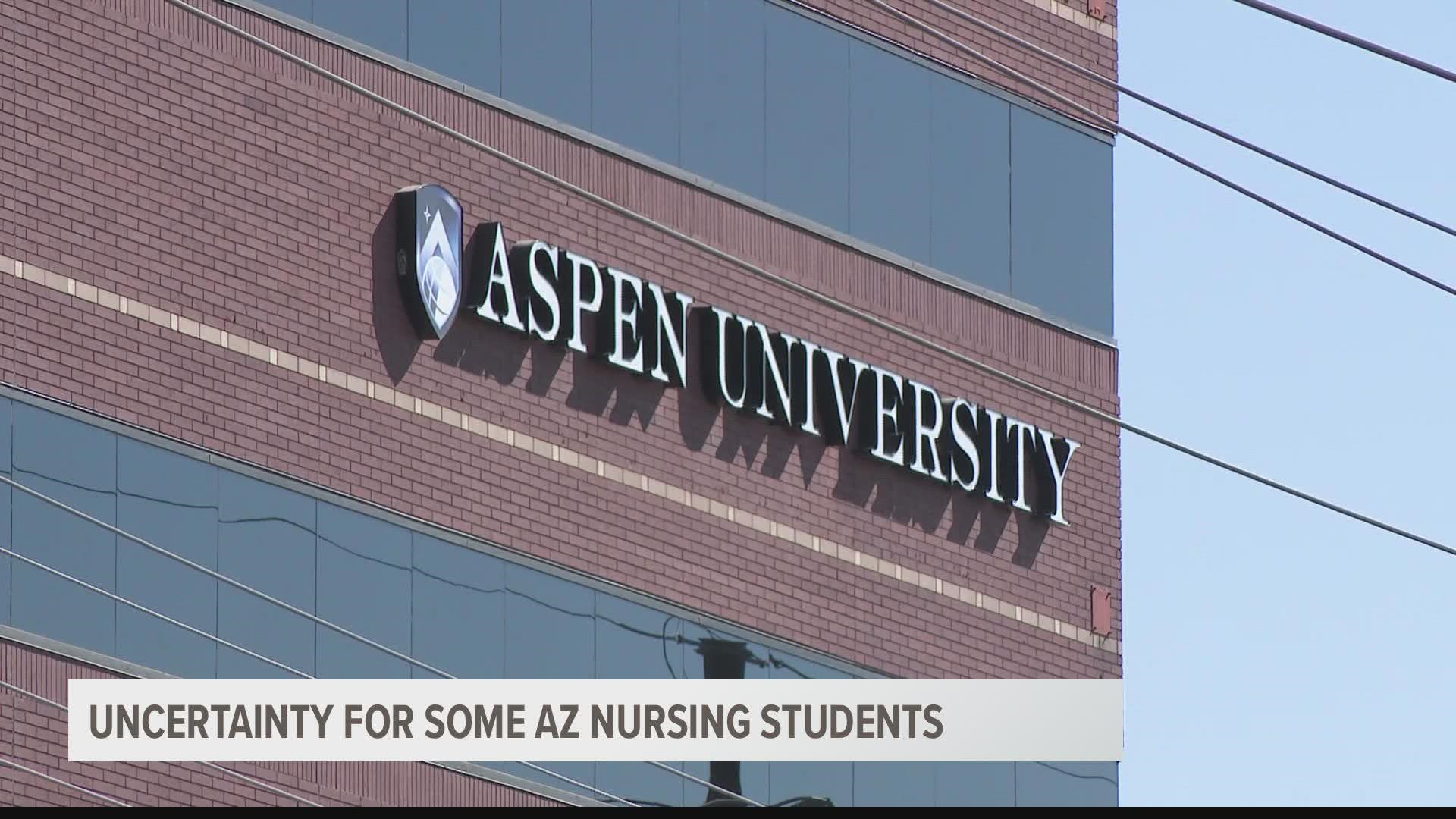 An investigation by the Arizona State Board of Nursing believes Aspen University's poor NCLEX test scores are due to several issues. The university disagrees.