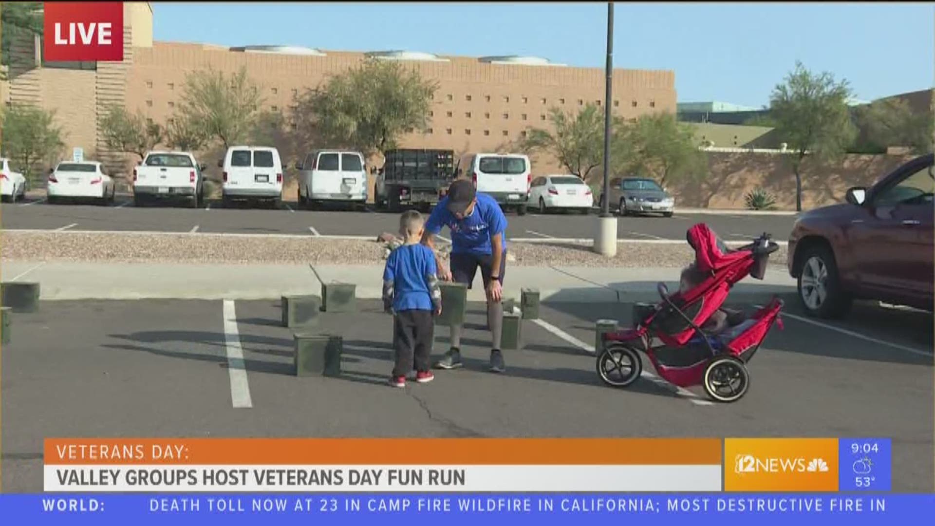 Estrella Mountain Community College hosted a fun run to help raise funds for veteran students.