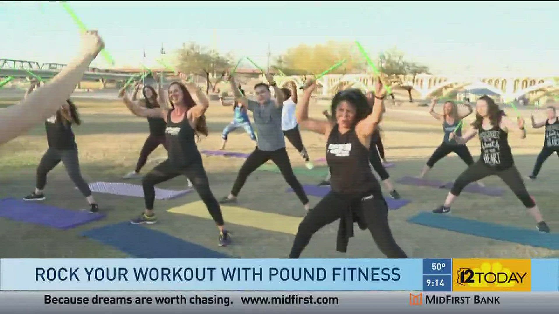 Pound away while losing the pounds with Pound Fitness.