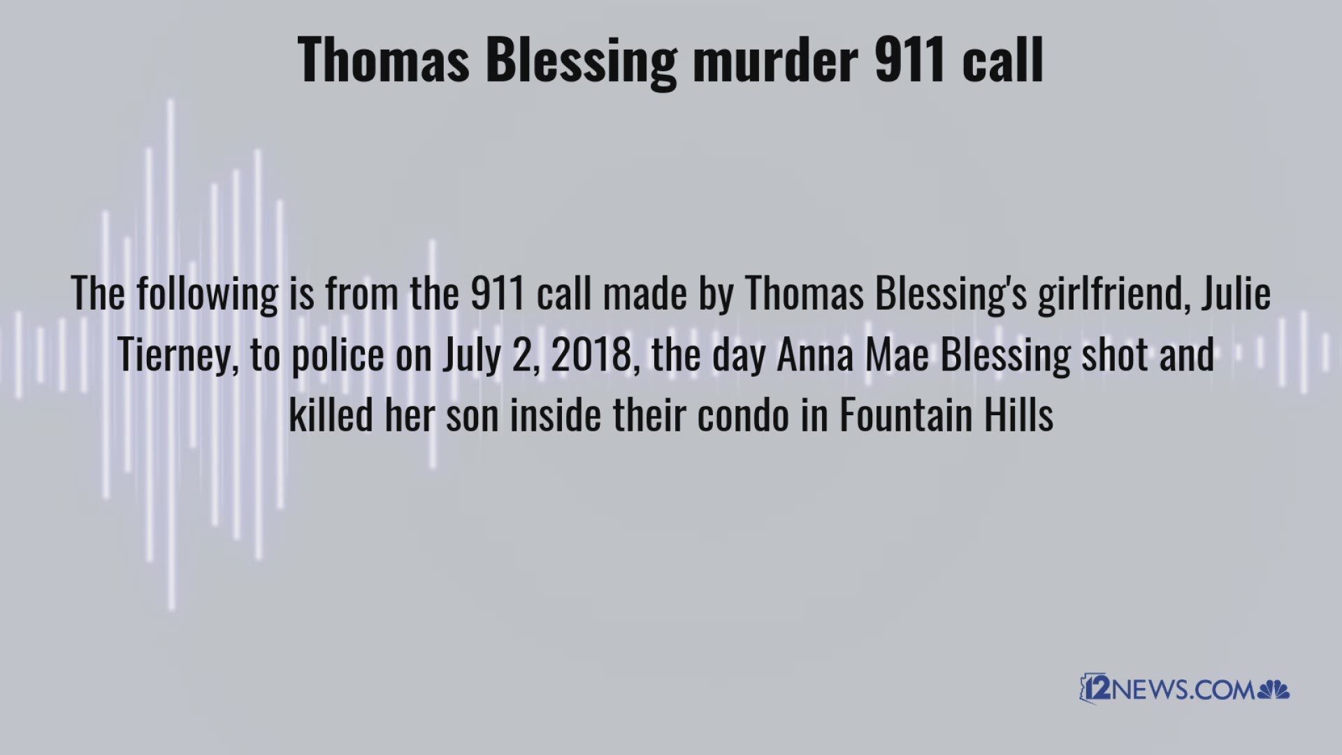 Anna Mae Blessing was 92 when she allegedly shot and killed her son Thomas Blessing inside a condo in Fountain Hills in July of 2018.