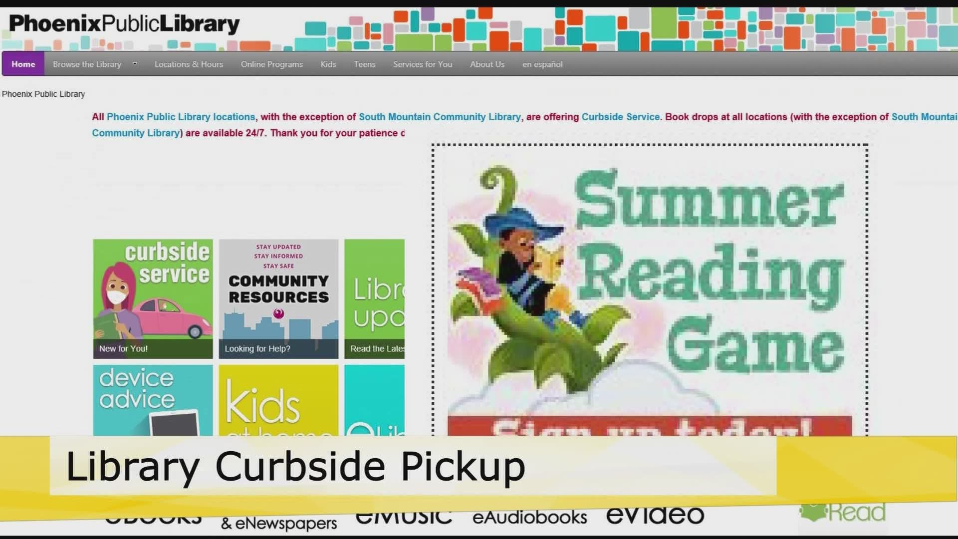 Gerry with Phoenix Public Library gives us the scoop on curbside pick-up plus how the kids can get in on the "Summer Reading Challenge"