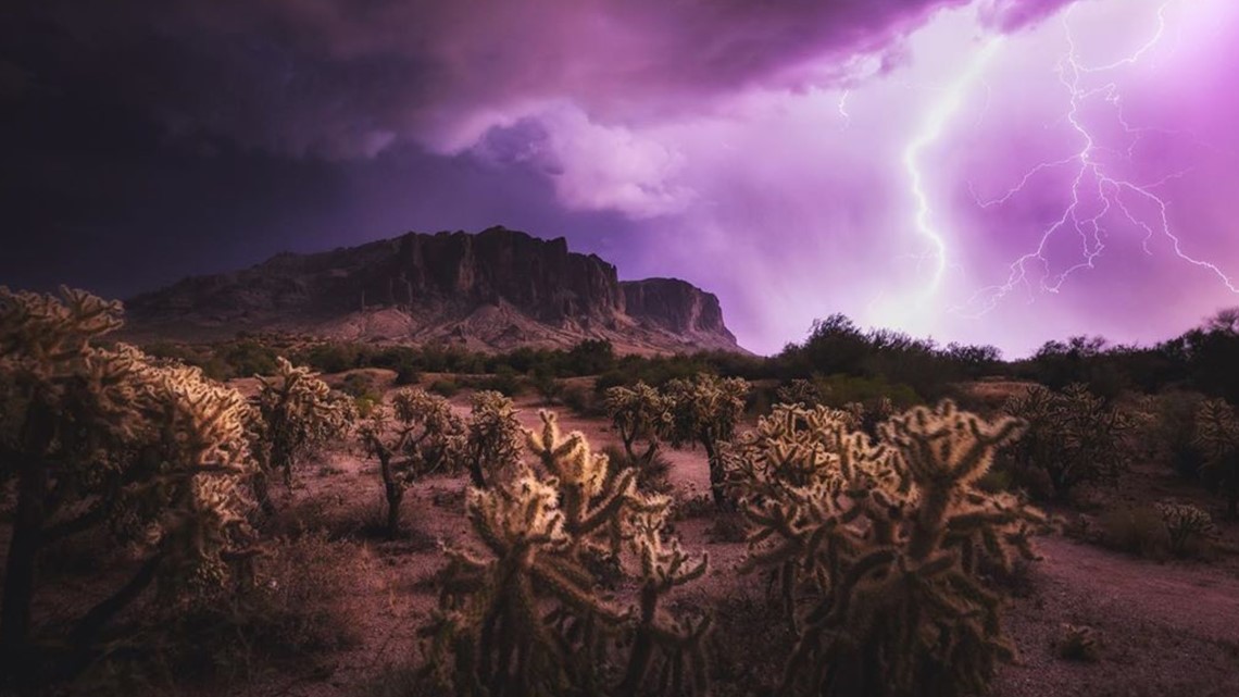 There were more than 97,000 lightning flashes in Arizona during Wednesday's  monsoon storms 