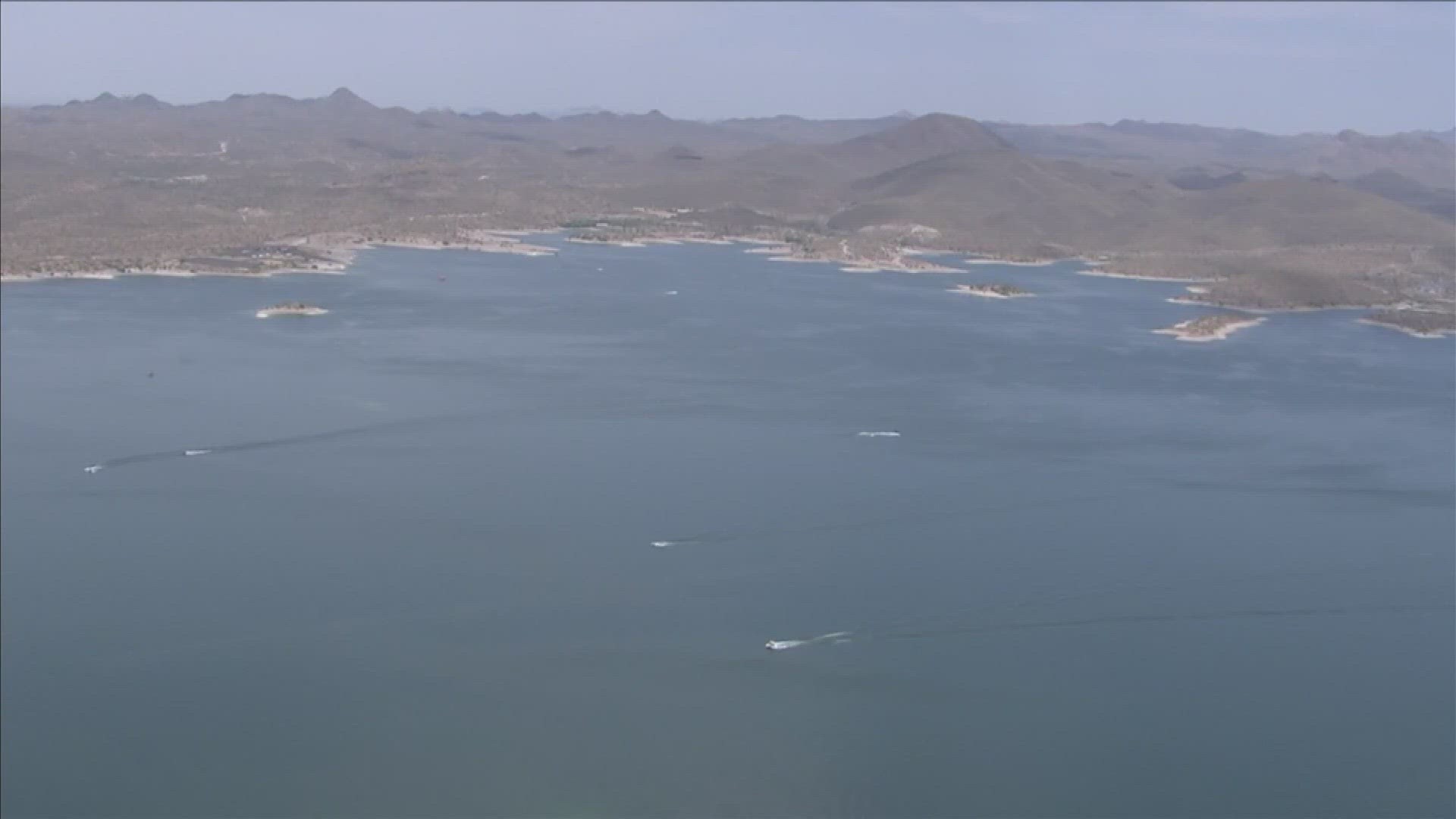 The child died after they were hit by a boat in Lake Pleasant Friday morning, according to the Maricopa County Sheriff's Office.