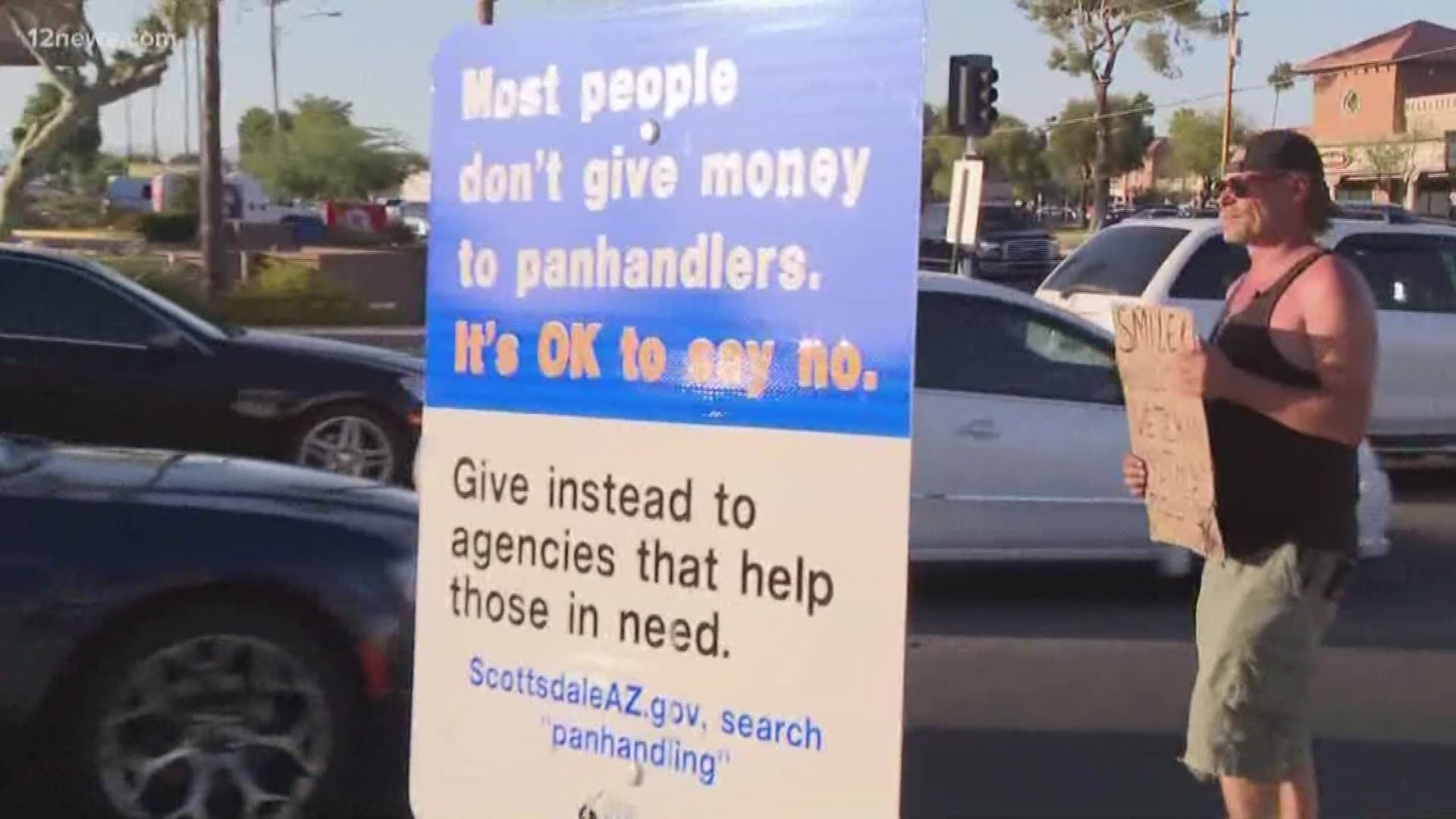 The City of Scottsdale can't legally stop people from asking for money, so it's trying to convince drivers to stop making panhandling worth the trouble.