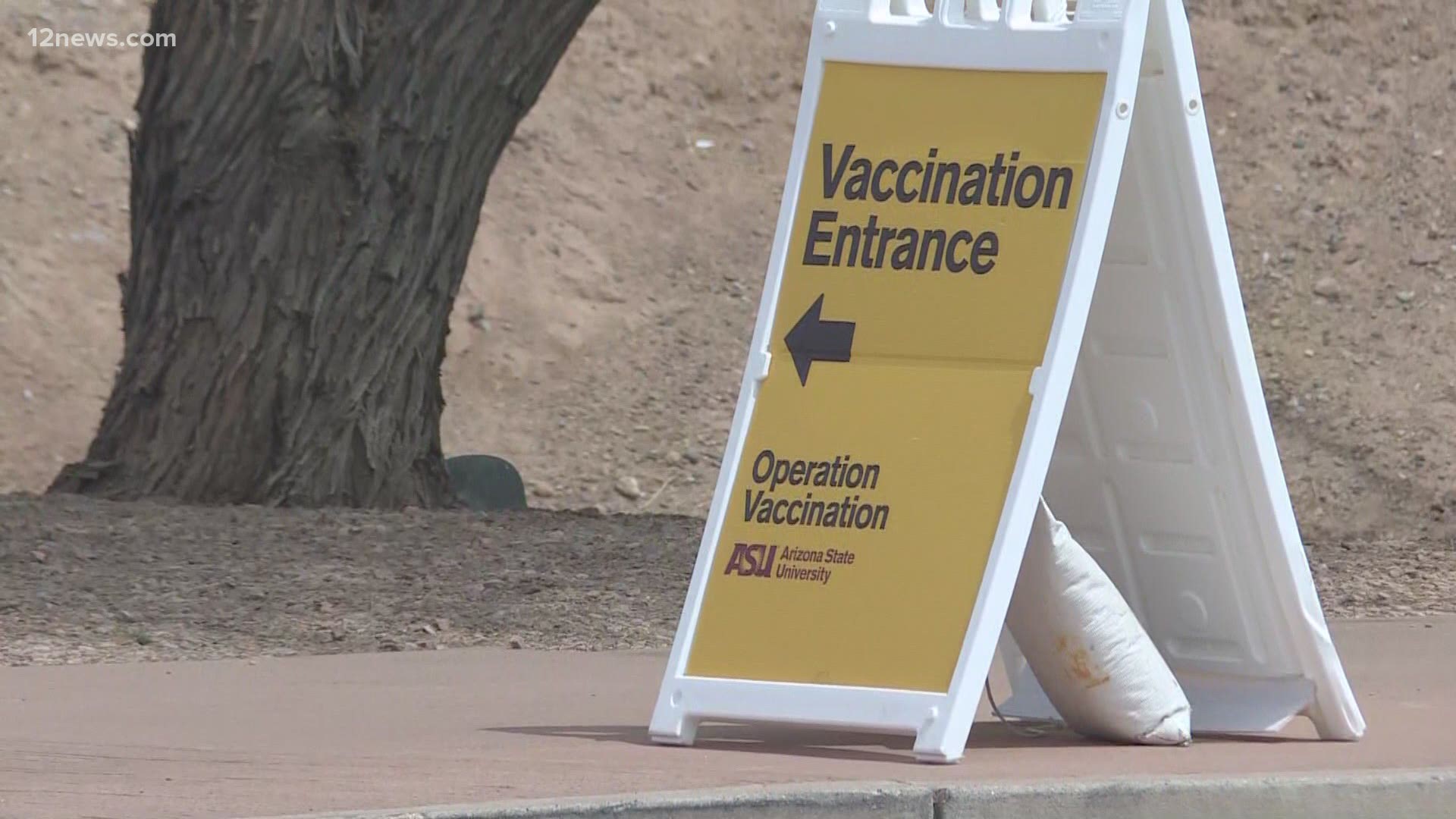 The COVID-19 vaccination site at Phoenix Municipal Stadium is moving indoors to Desert Financial Arena on ASU's Tempe campus. Team 12's Matt Yurus has the latest.
