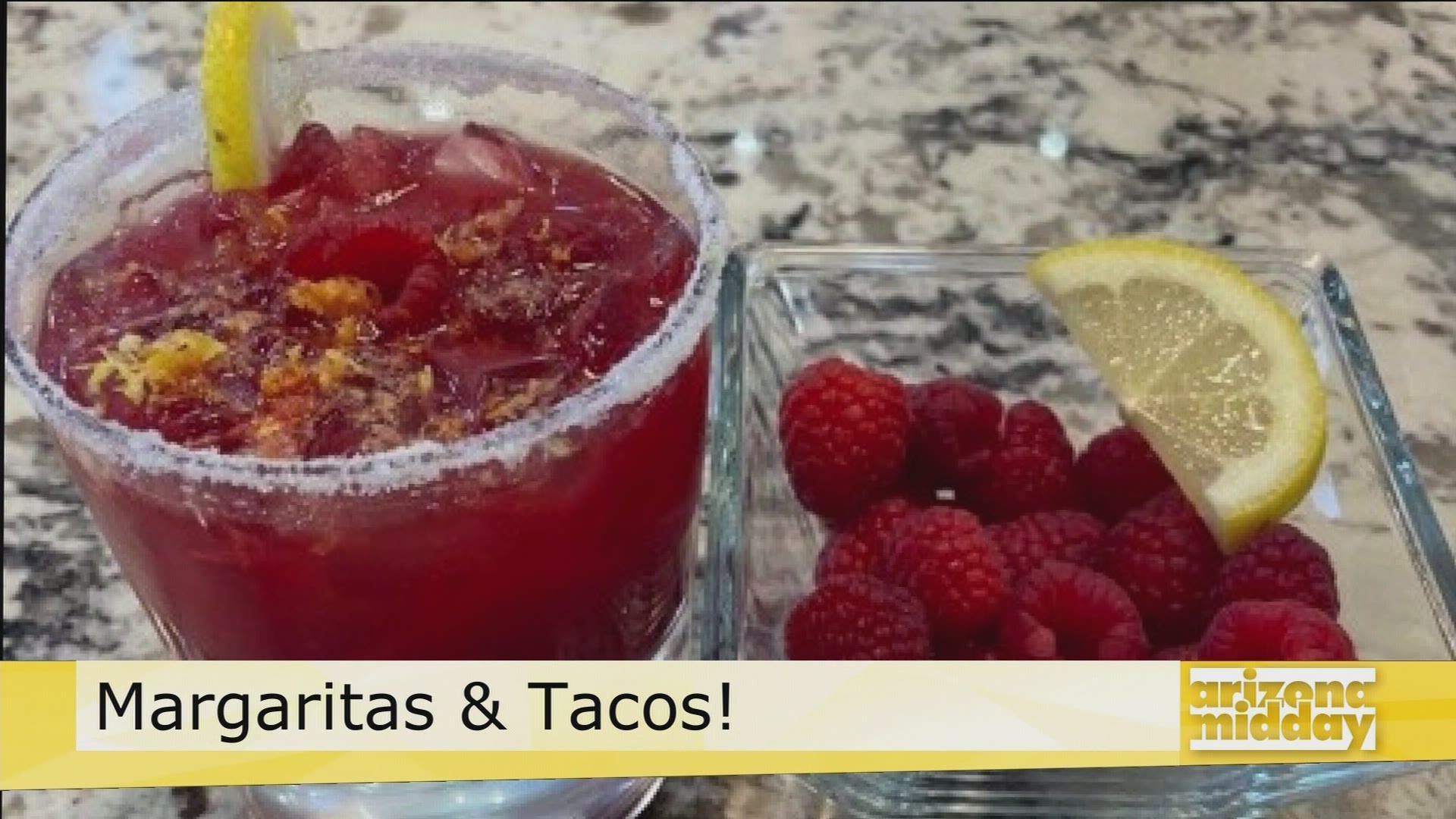 David Borrego, Owner of Urban Margarita, shows us how to create Raspberry Lemon Margarita plus how to celebrate Taco Tuesday at his restaurant with great specials
