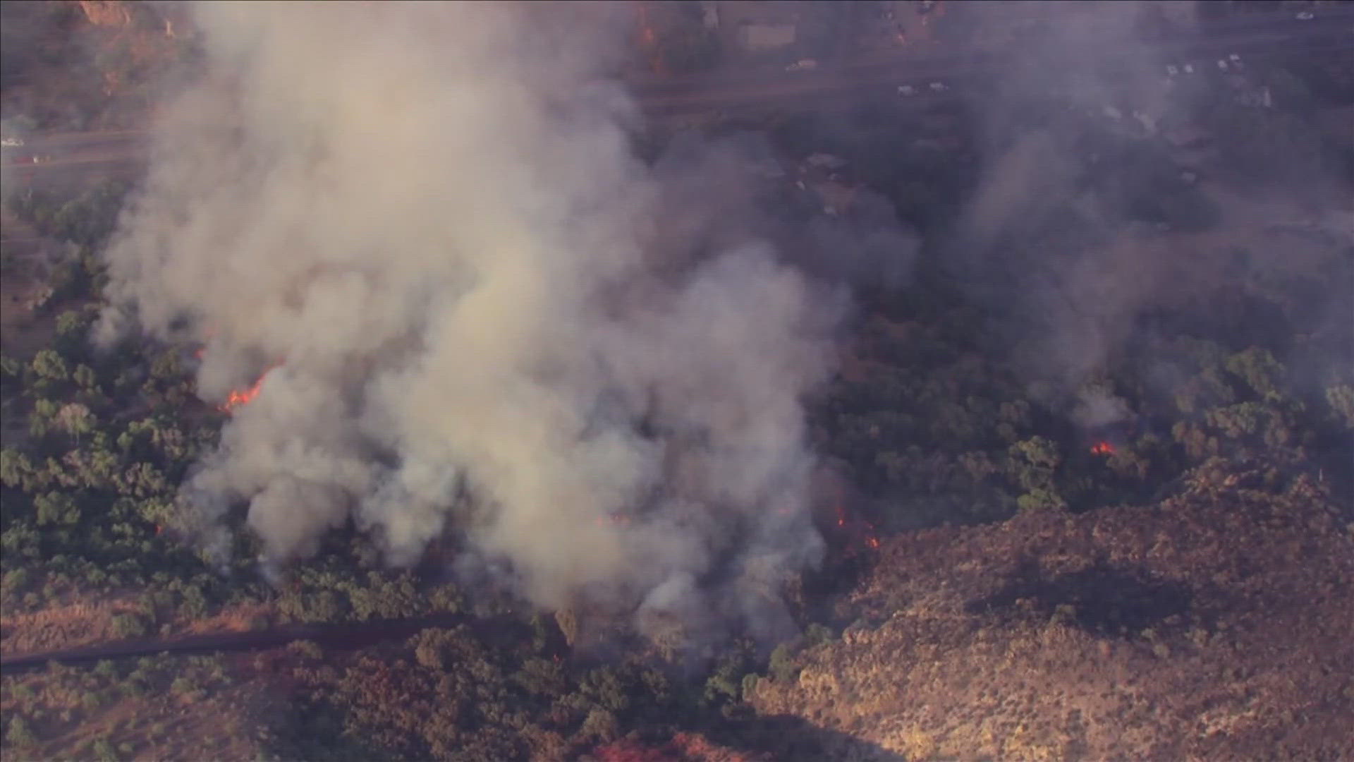 6 homes were destroyed in the first few hours of the Rose Fire.