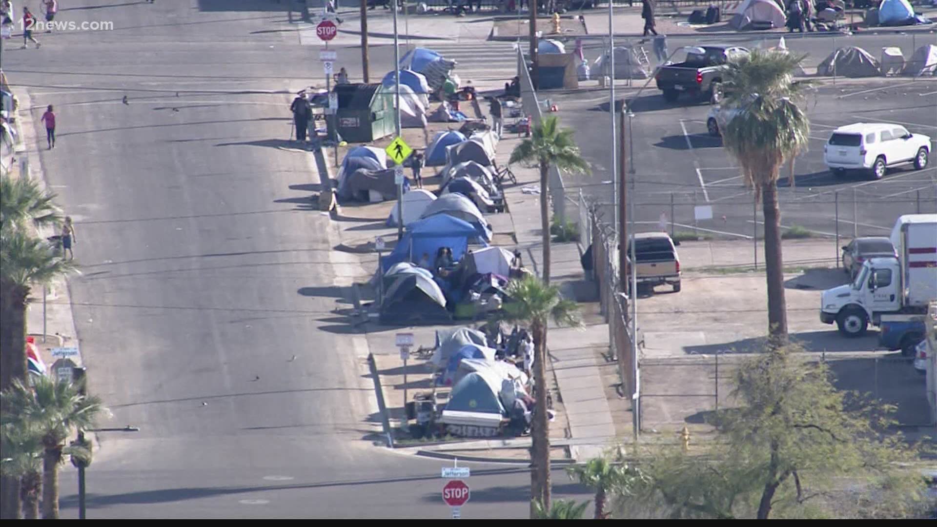 Temporary homeless camp in Phoenix is being phased out | 12news.com