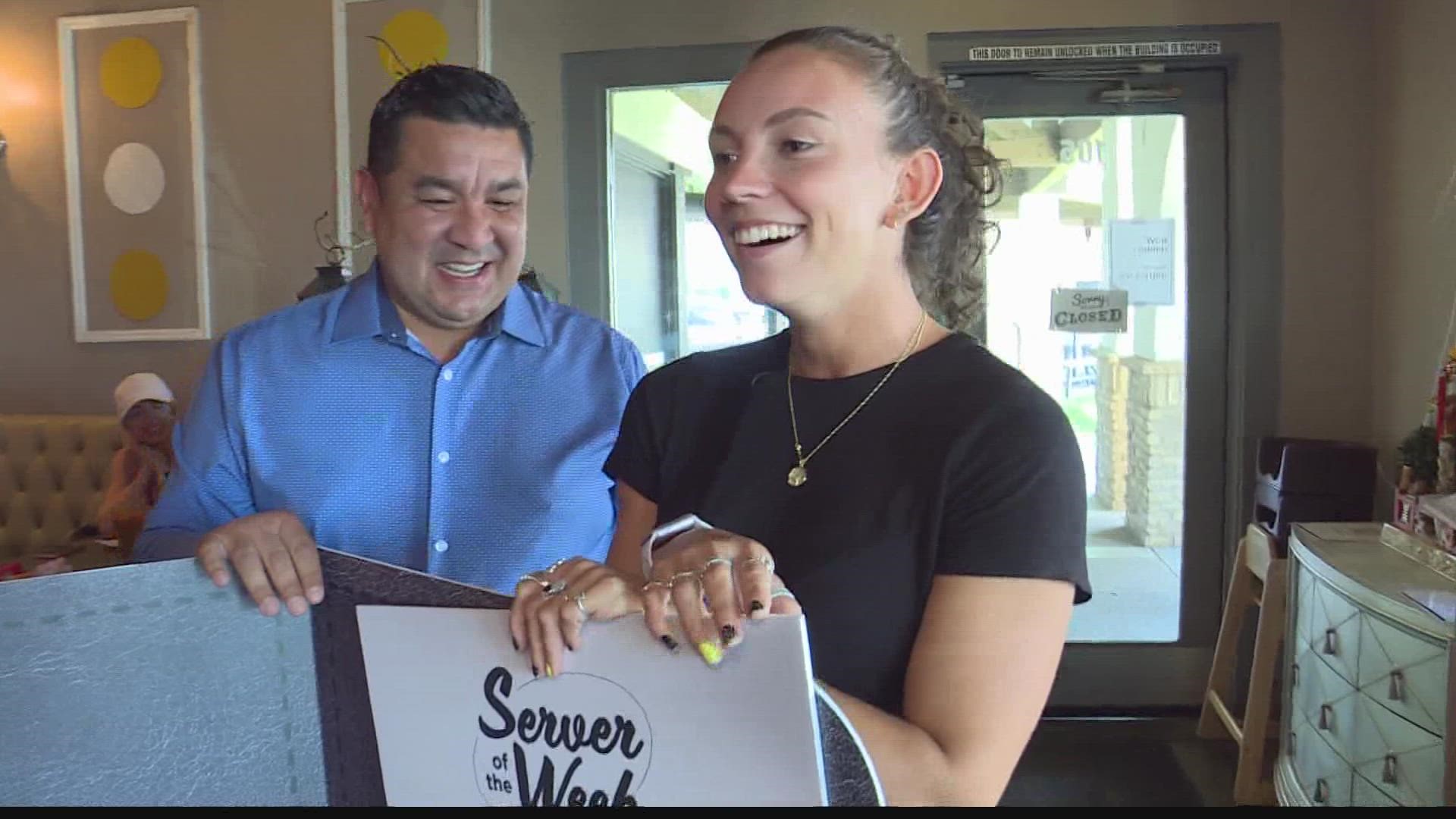 See how one local server is vaulting her way into her customer's hearts with great service.