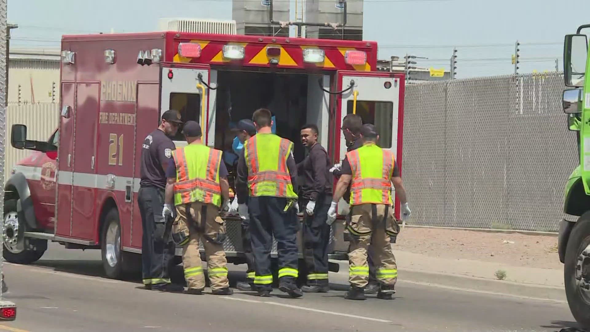 Phoenix police said the incident happened near 51st Avenue and Hadley Street on Tuesday.