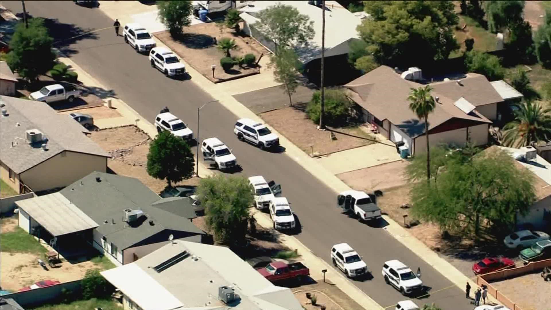 Phoenix police have taken a person into custody following a shooting in Phoenix that left two people hospitalized.