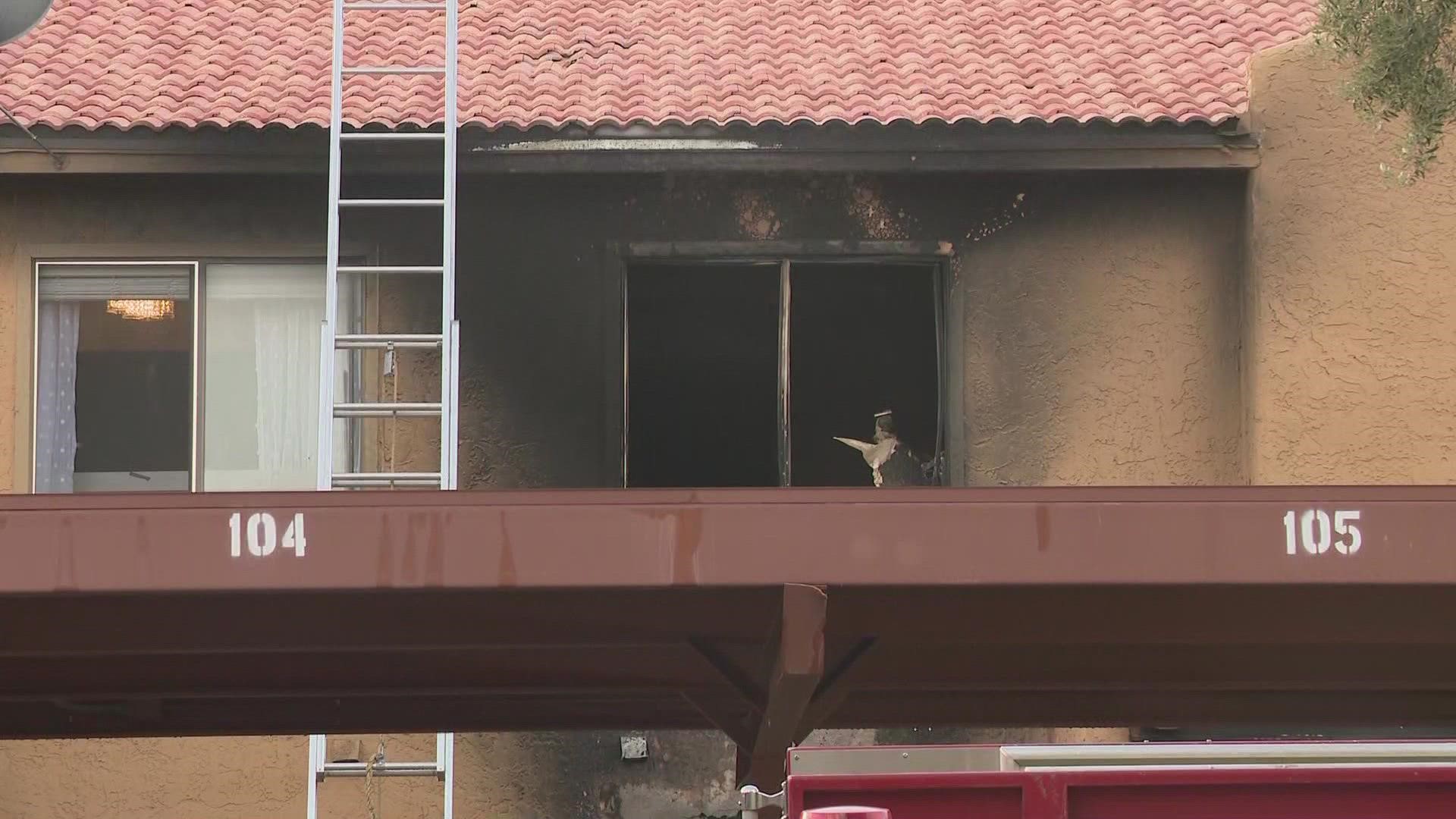 The fire happened at a complex near 32nd Street and Baseline Road.
