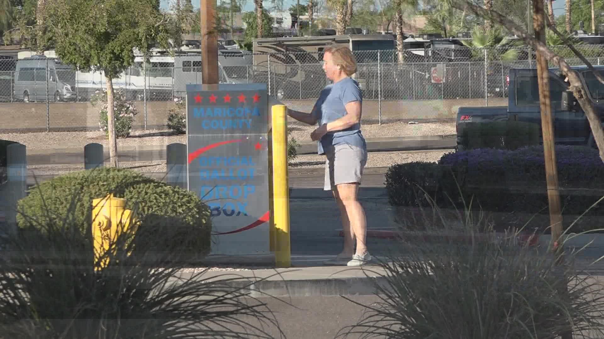 A federal judge issued an order Tuesday warning people who have been monitoring Arizona's drop-off boxes not to follow voters as they deposit their ballots.