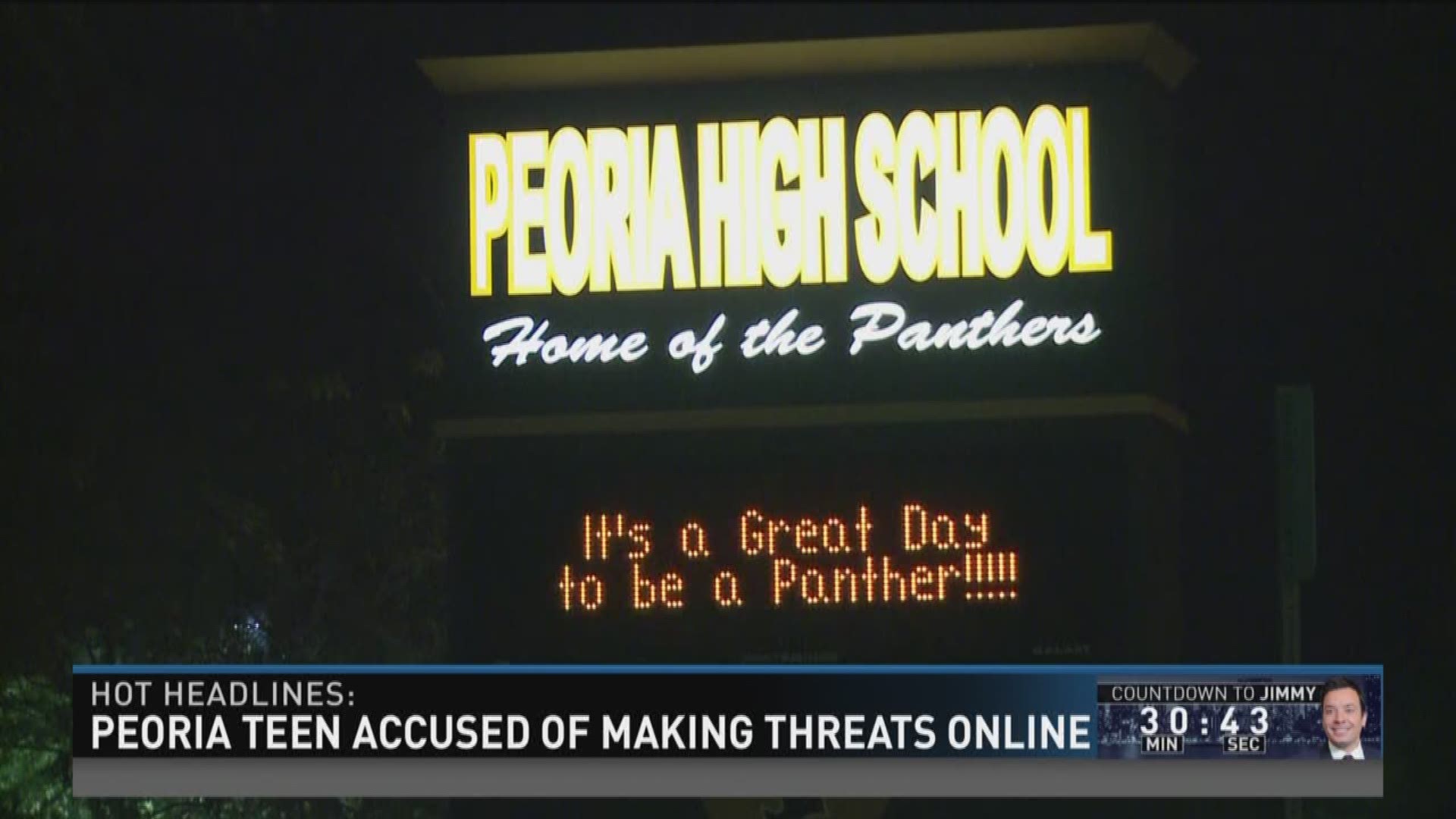 Teen accused of making online threats in Peoria.