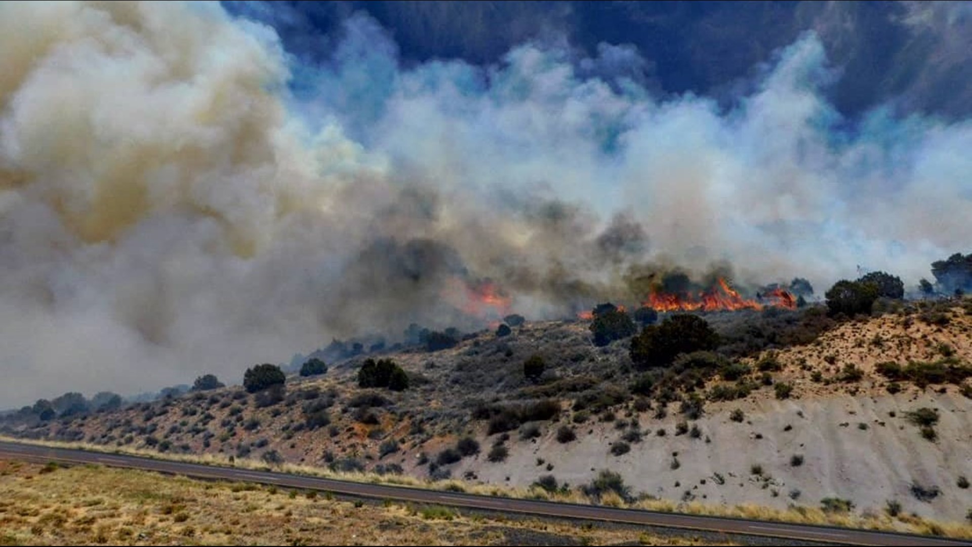 ADOT Traffic mostly clear after fire near Sunflower forced SR 87 closures