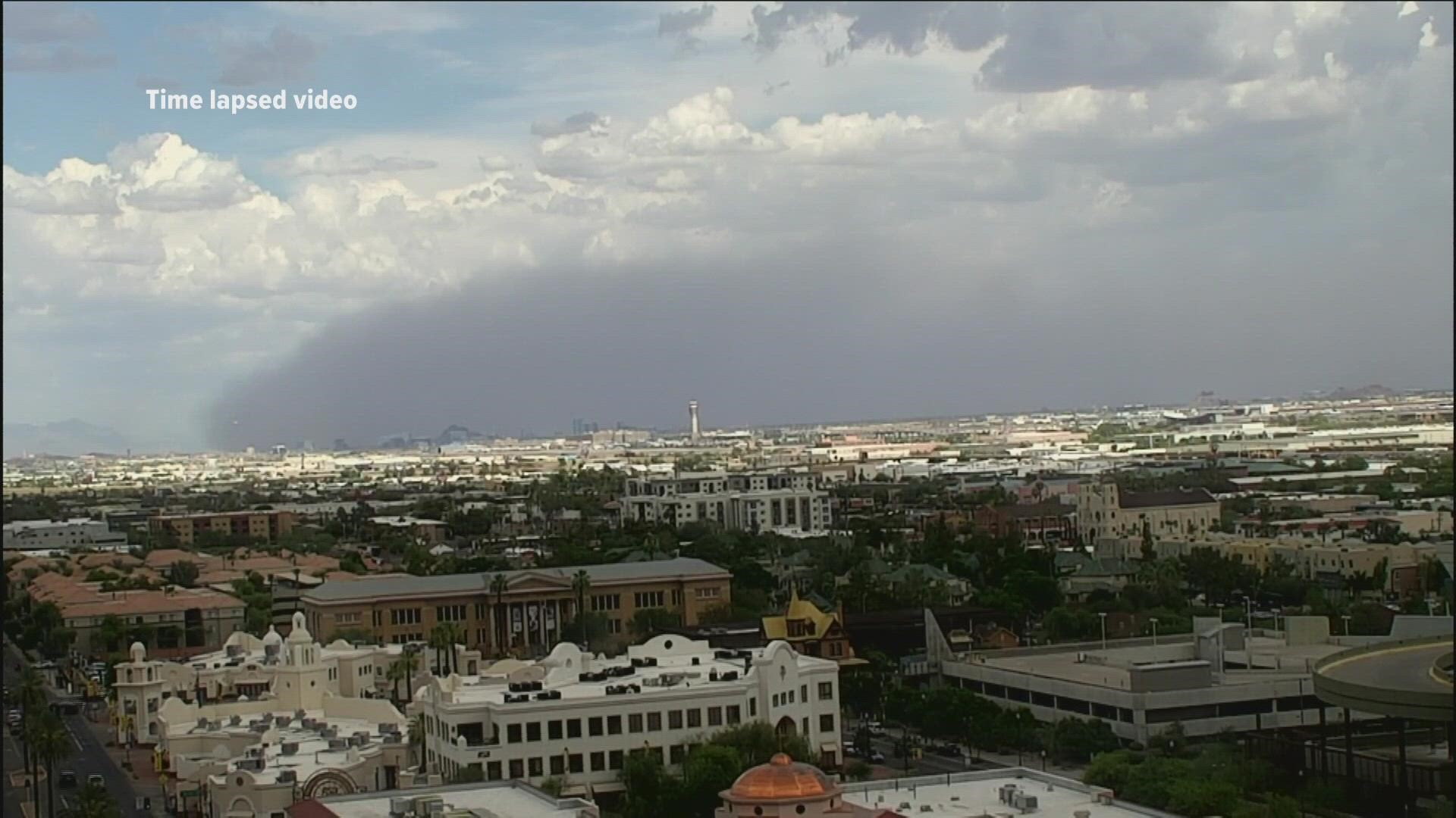 The roof cams at 12 News captured a wall of dust moving across the eat Valley. Check out the time-lapsed video!