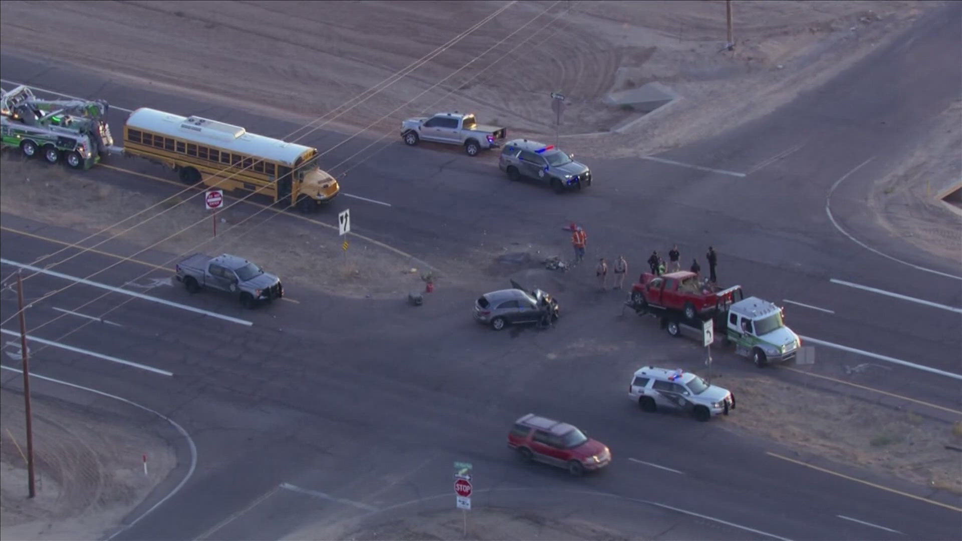 Several students were injured in a bus crash in Pinal County on Wednesday.