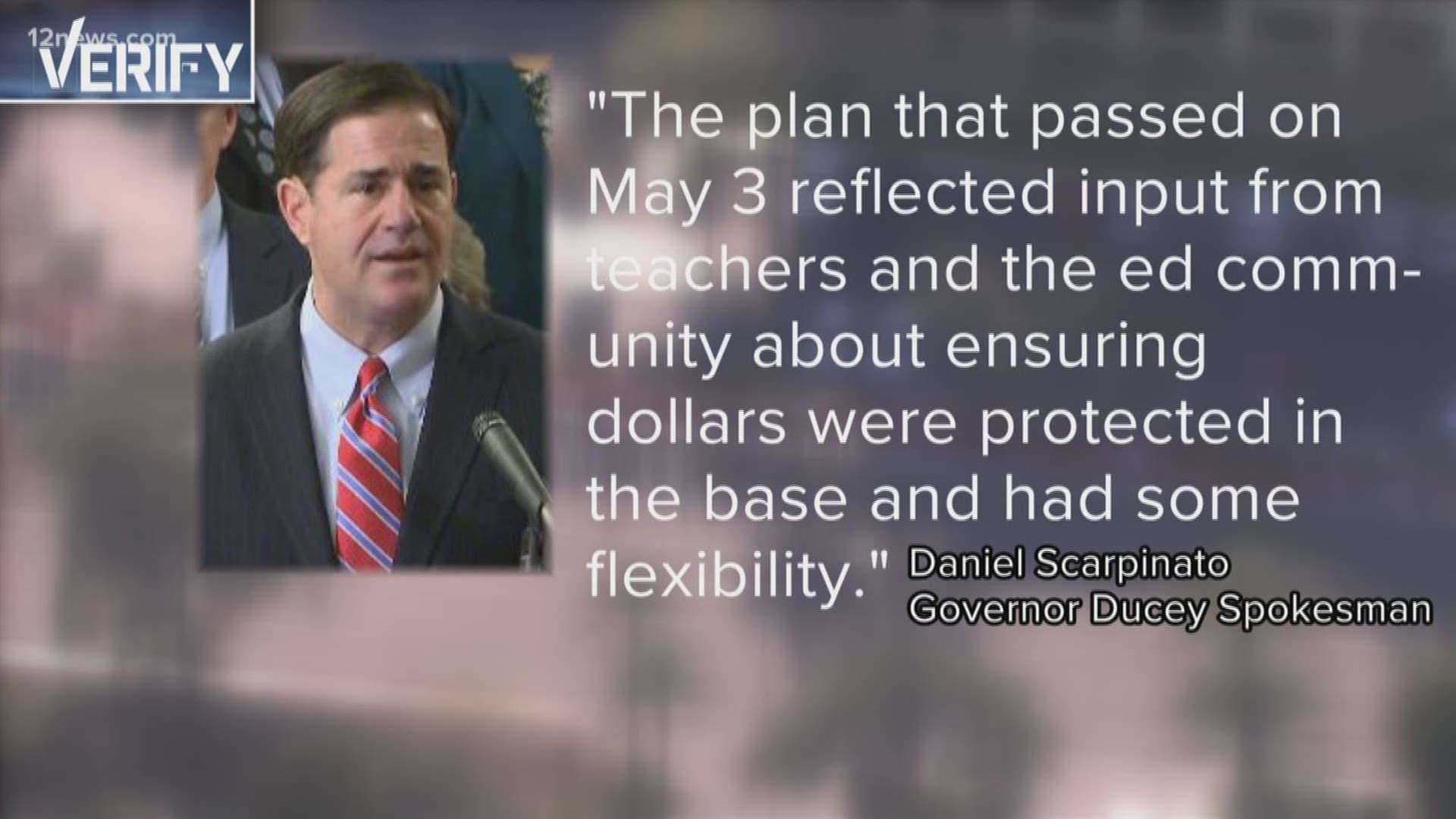 Gov. Ducey doesn't control how school districts spend their budgets. Are teachers really getting 20 percent raises by 2020?
