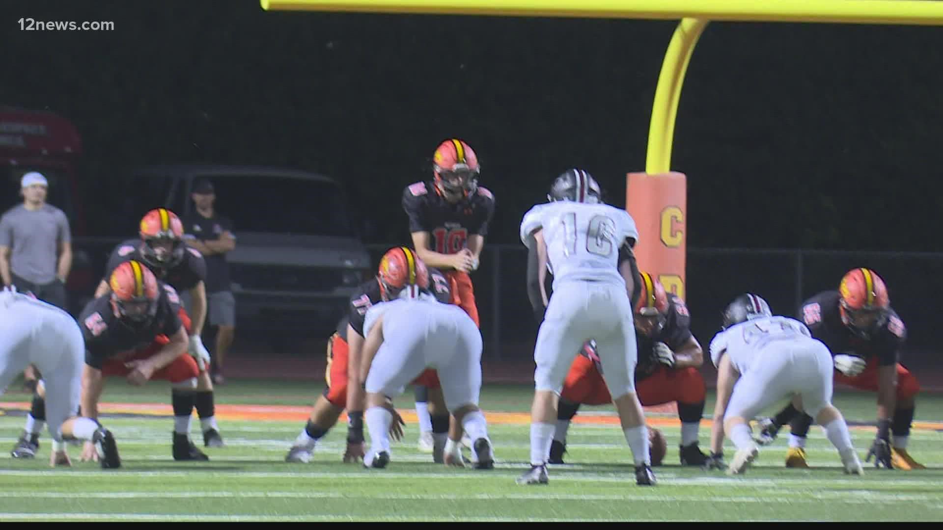 Red Mountain's record stays perfect after they defeated Corona Del Sol, 28-7.