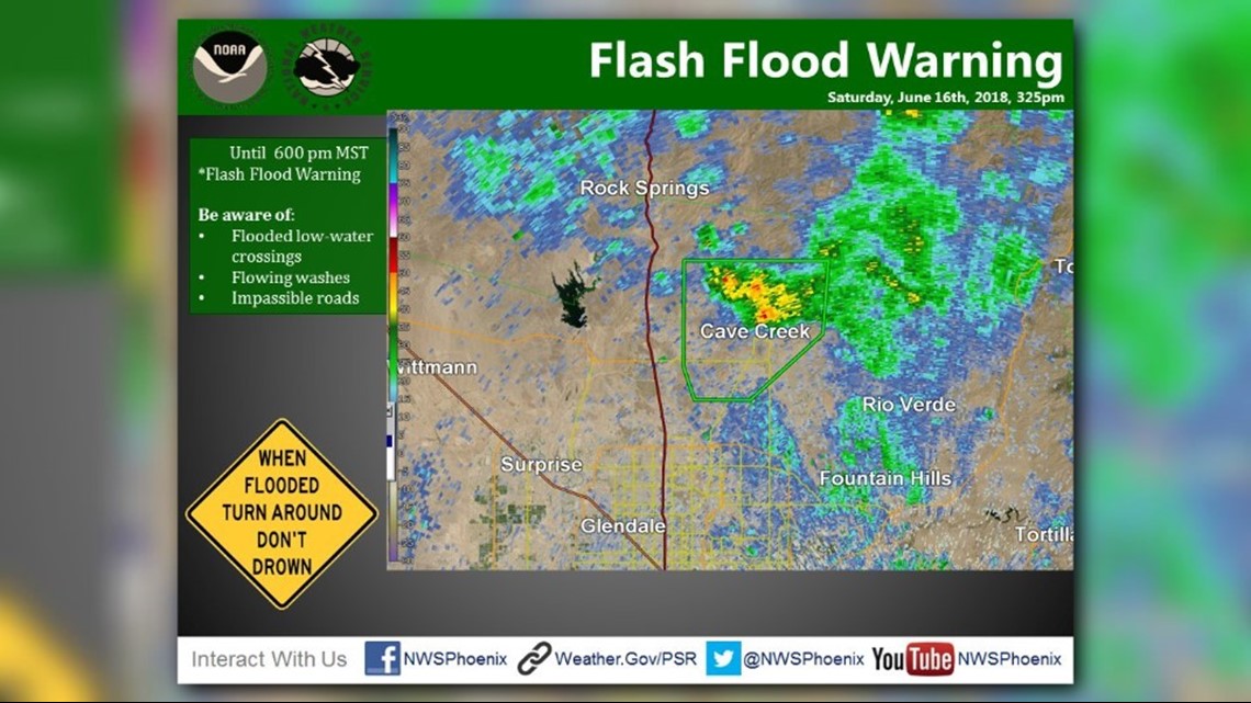 Parts Of Valley Under Flash Flood Warning | 12news.com