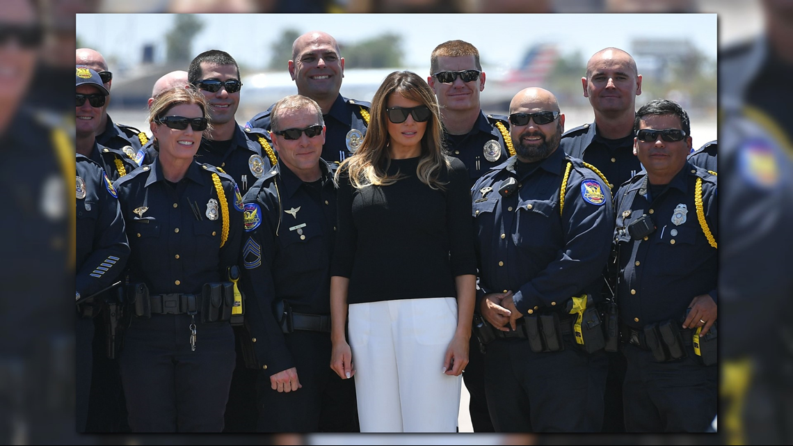 PHOTOS: First Lady Melania Trump Visits Immigration Facilities In ...