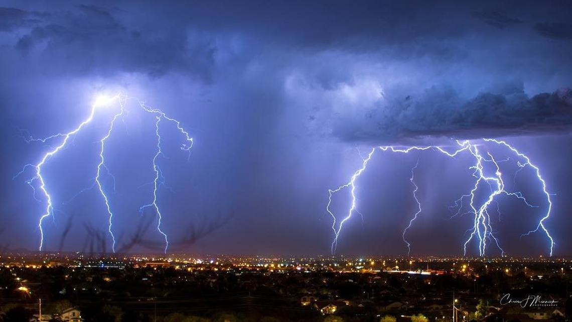 Storms continue across Arizona early Monday