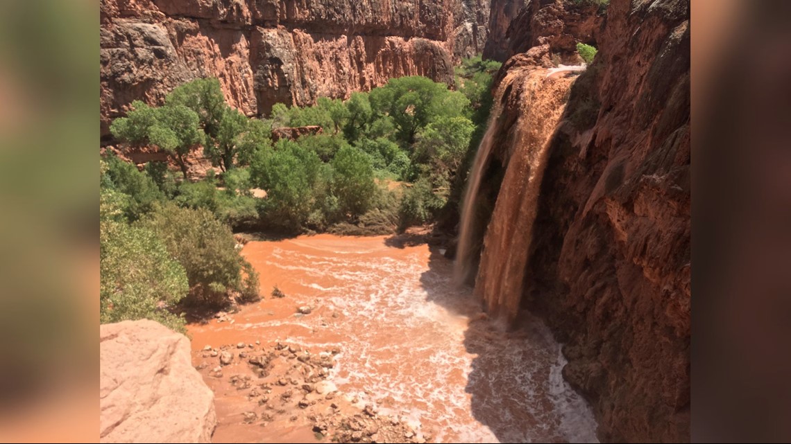 Havasupai waterfalls closed through August 31 due to flood damage