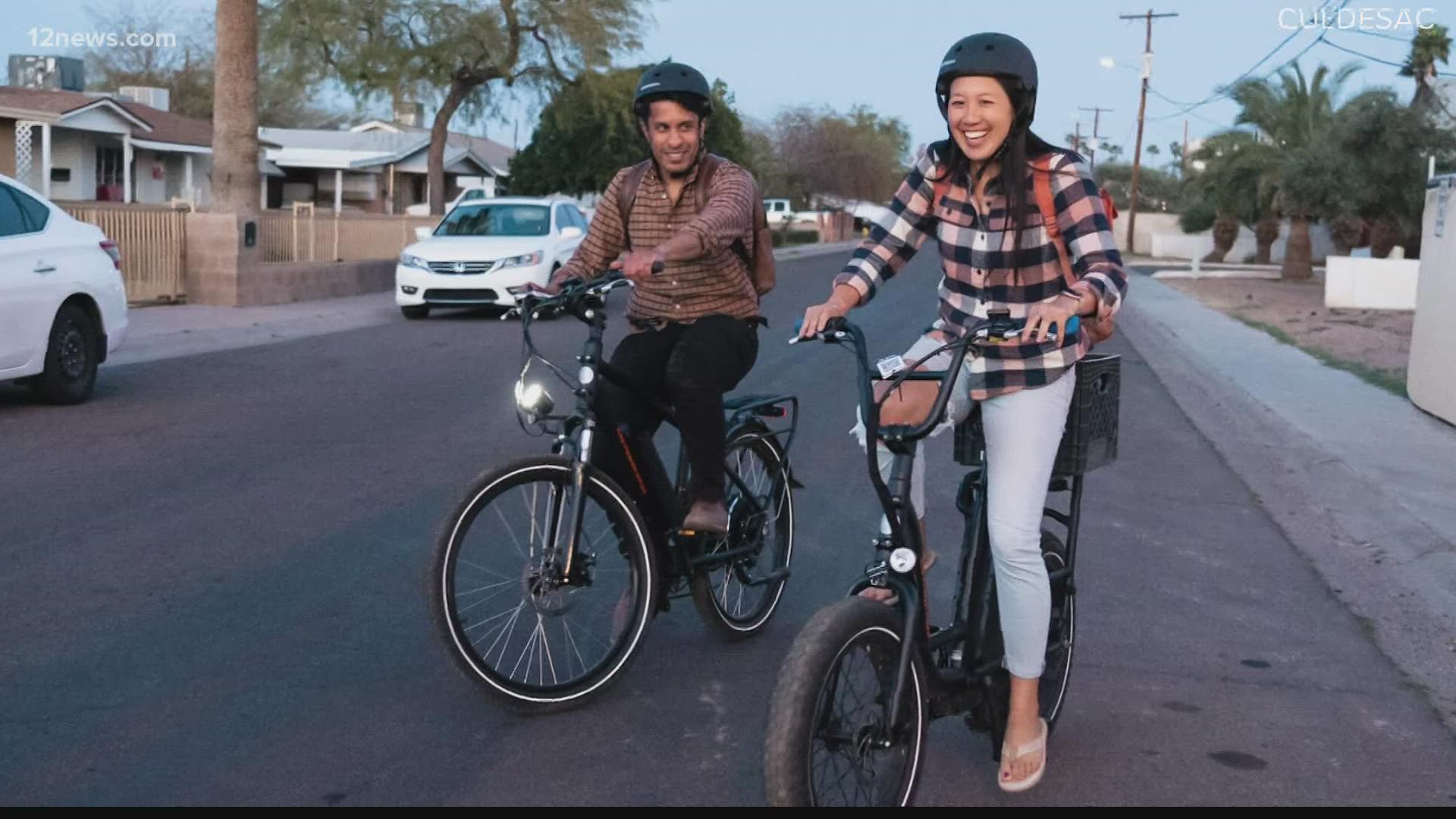 E-bikes are about to change the world - at least if you ask the CEO and co-founder of the first car-free neighborhood built in Arizona expected to open this summer.