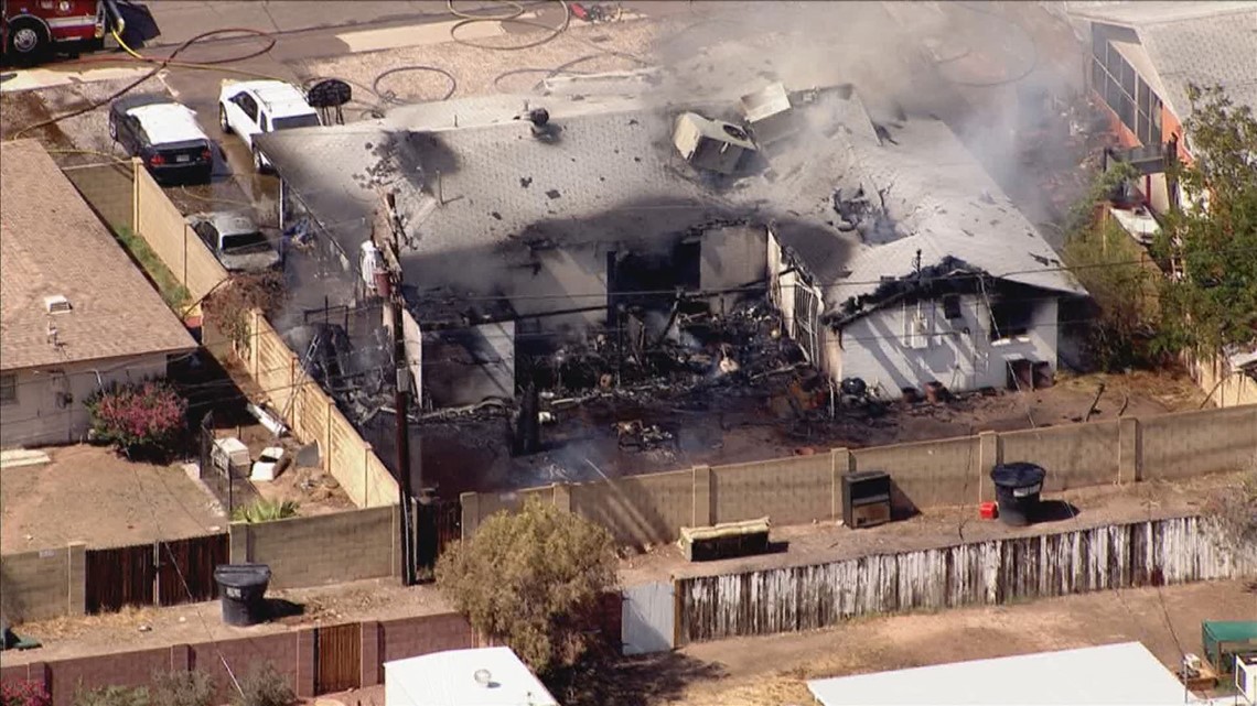 2 people transported to hospital, pets rescued in Tempe house fire ...