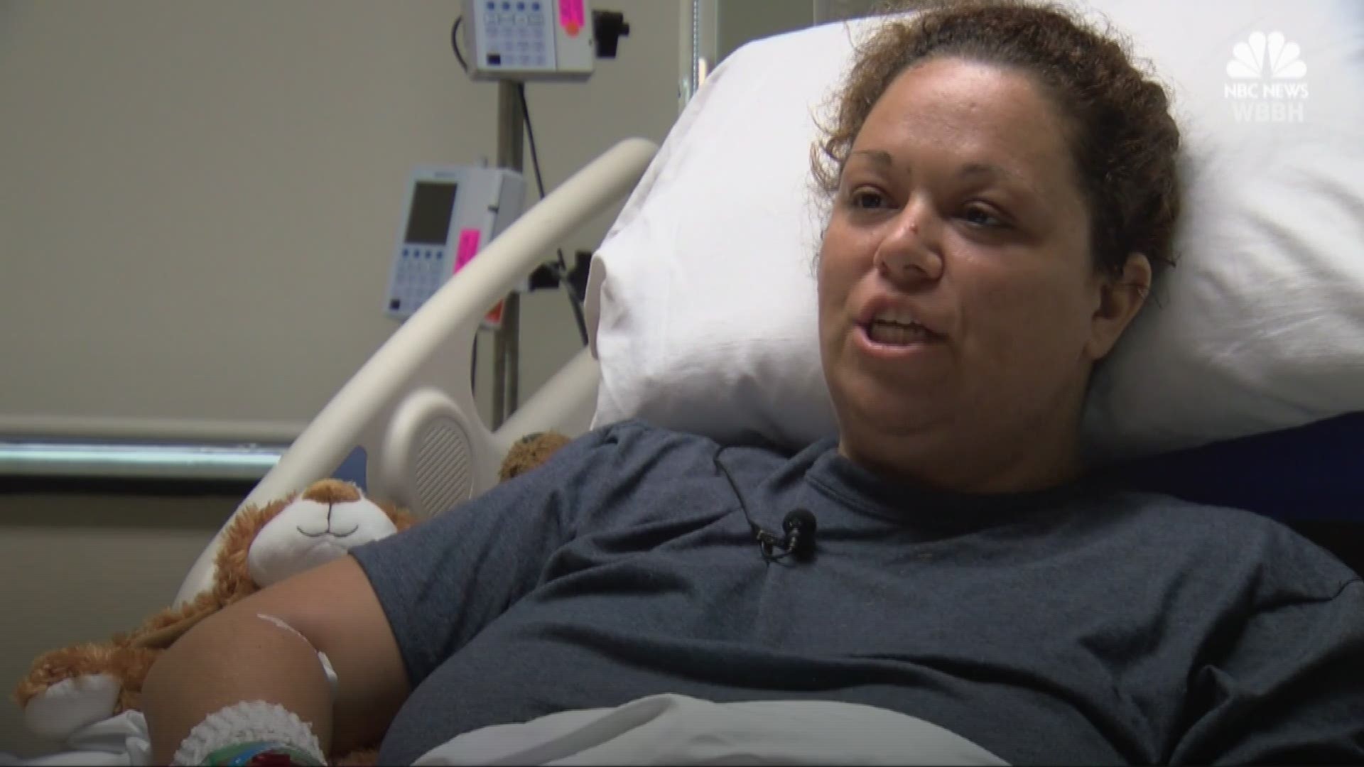 Florida mother of five stops to help crash victim on I-75, then loses her legs when another vehicle plows into the crash site.