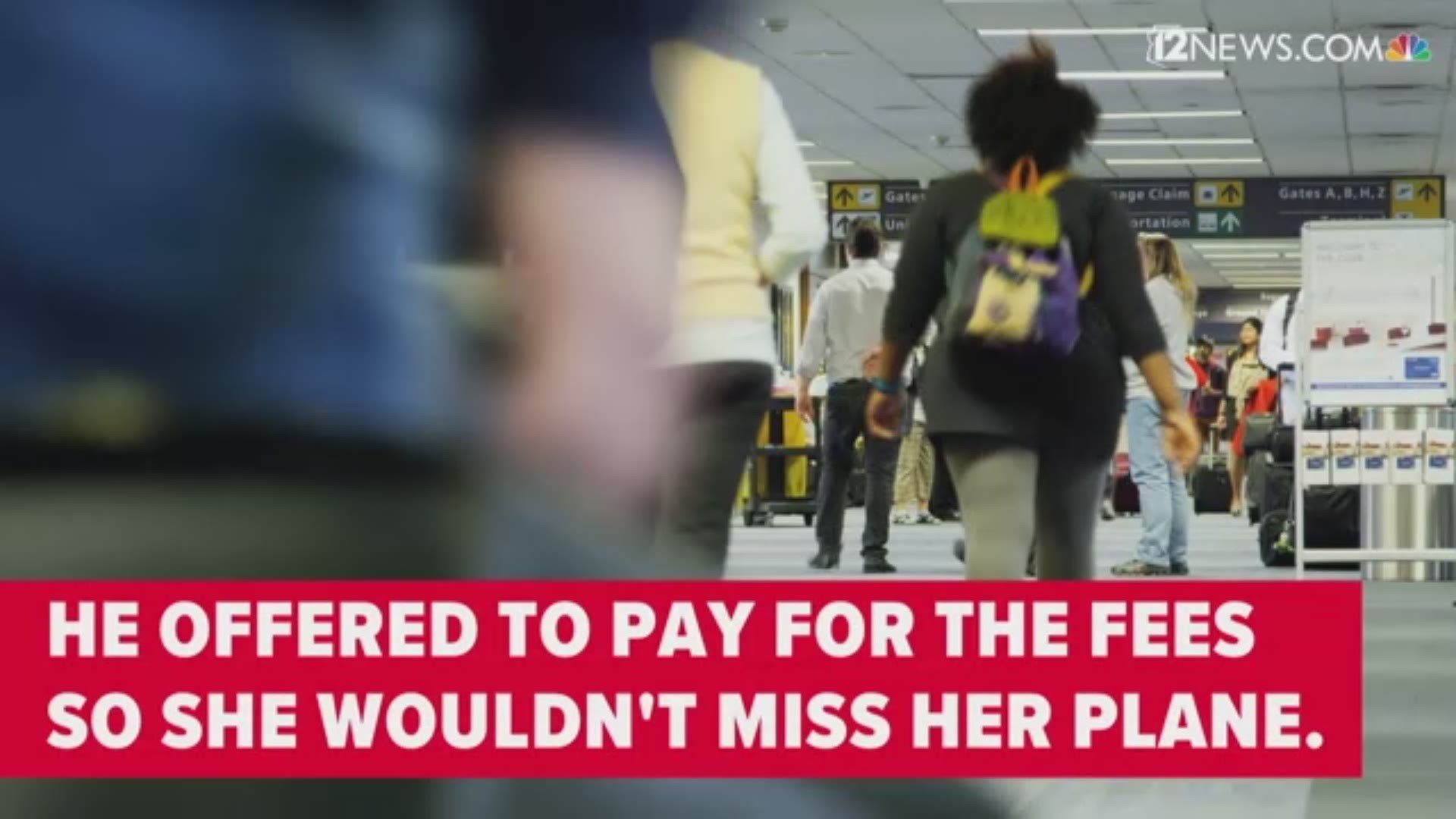 After finding out that she was unable to pay for an unexpected baggage fee, a former ASU student received an assist from Cardinals tight end Jermaine Gresham.