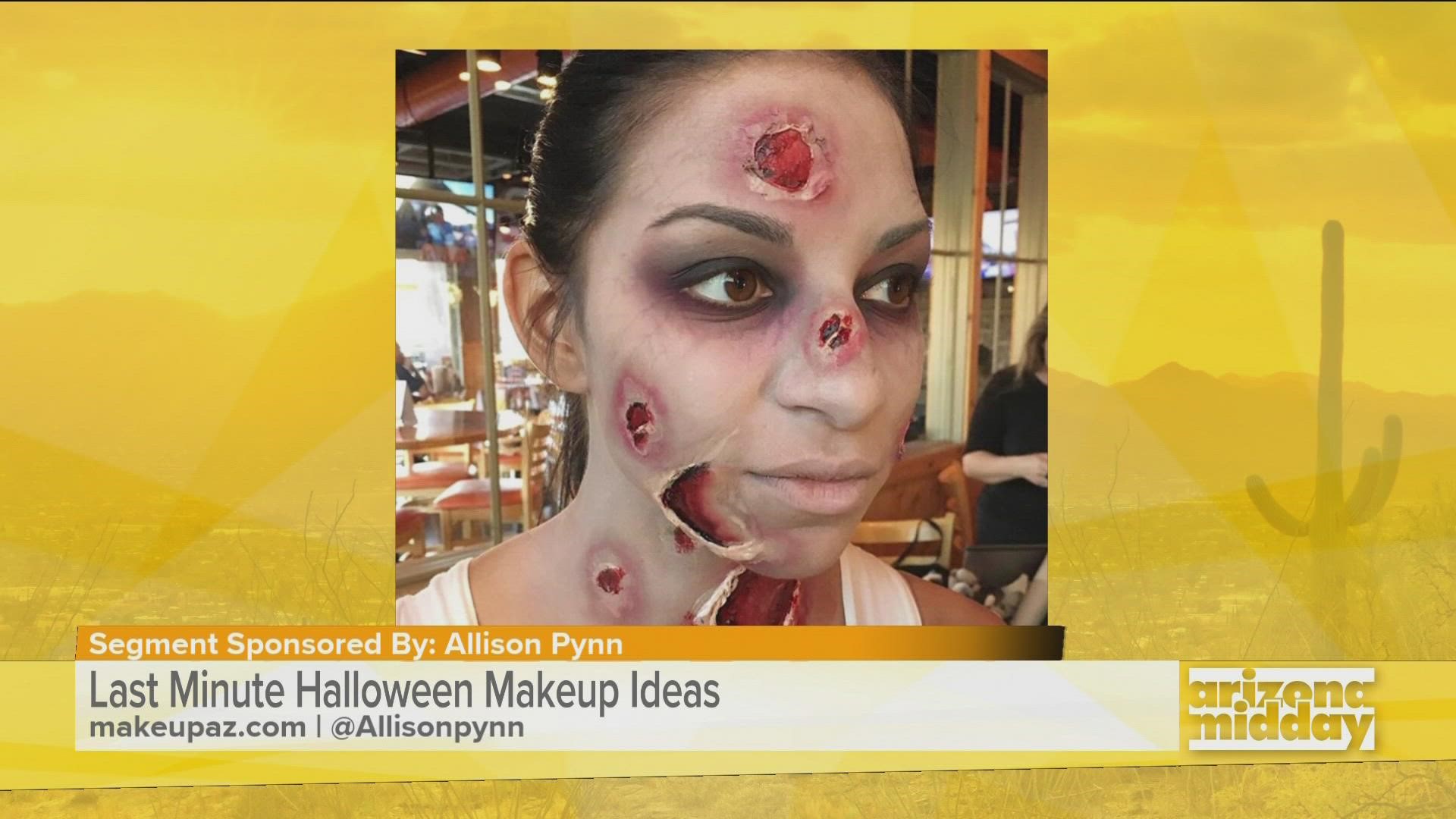 Local makeup artist Allison Pynn showed us a few easy last minute makeup ideas to transform your look on Halloween Night!