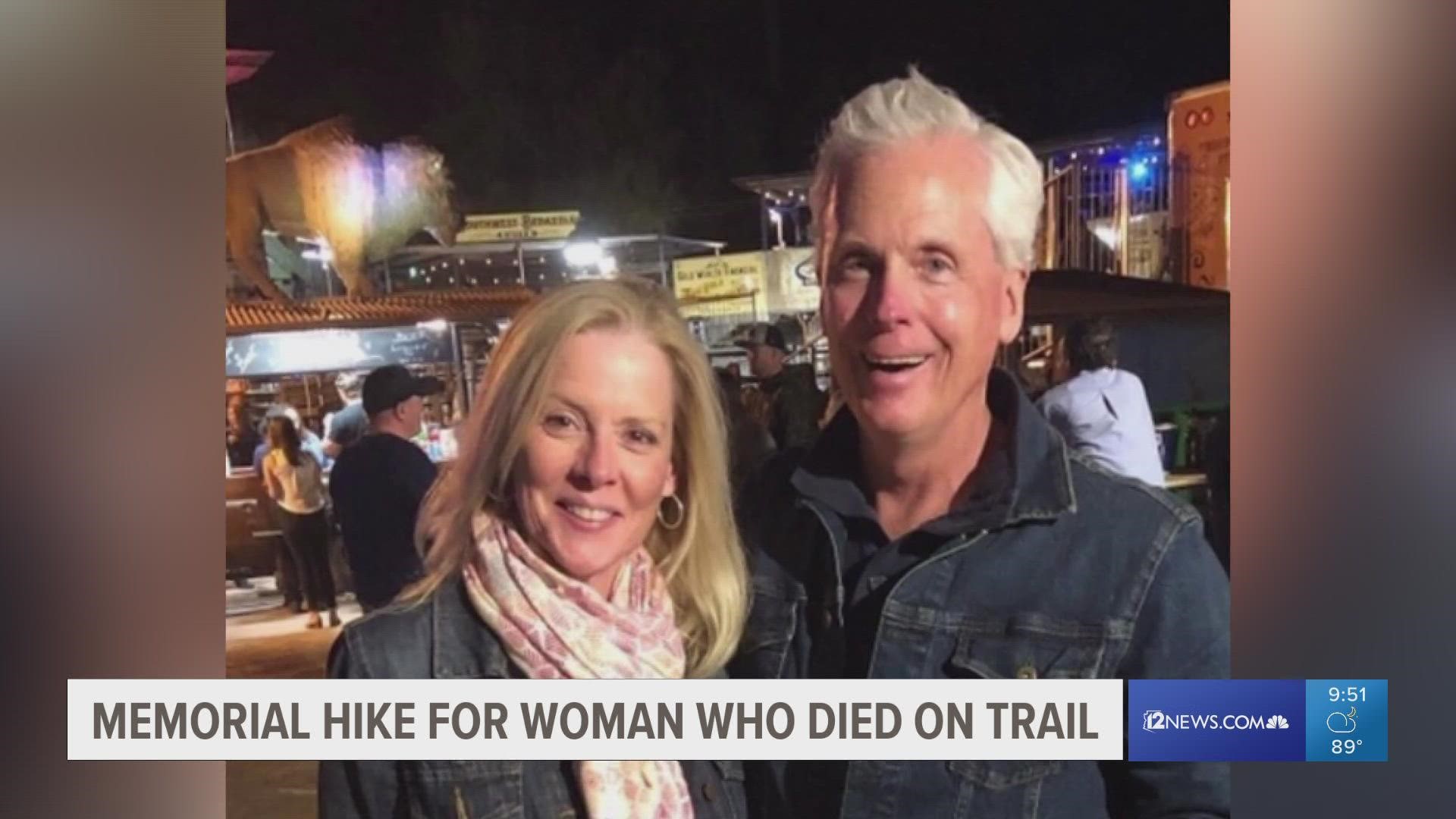 Hikers hit the Spur Cross Trail just after the crack of dawn on Sunday in honor of missing 60-year-old Kathleen Patterson.