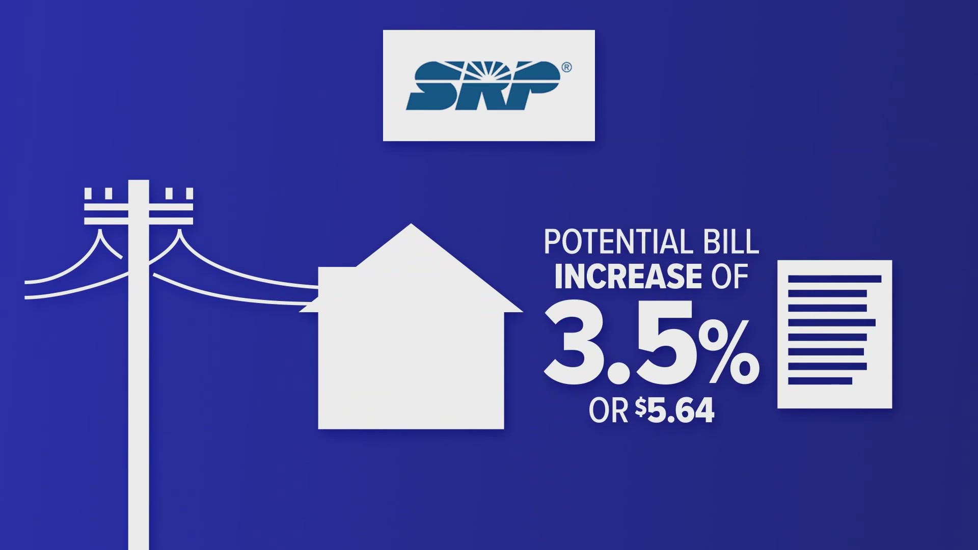 SRP said actual bill increases would depend on usage and the customer's price plan.