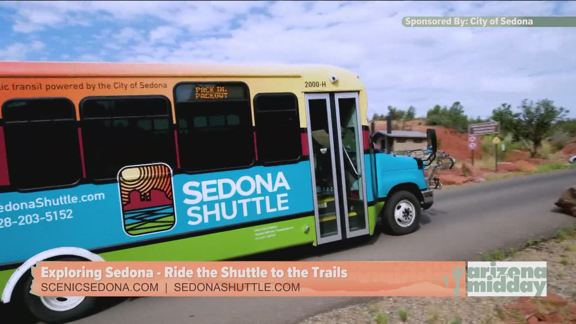 Explore Sedona stress-free! The Sedona Shuttle offers a greener, easier way to hit the trails. Learn more at SedonaShuttle.com and ScenicSedona.com.